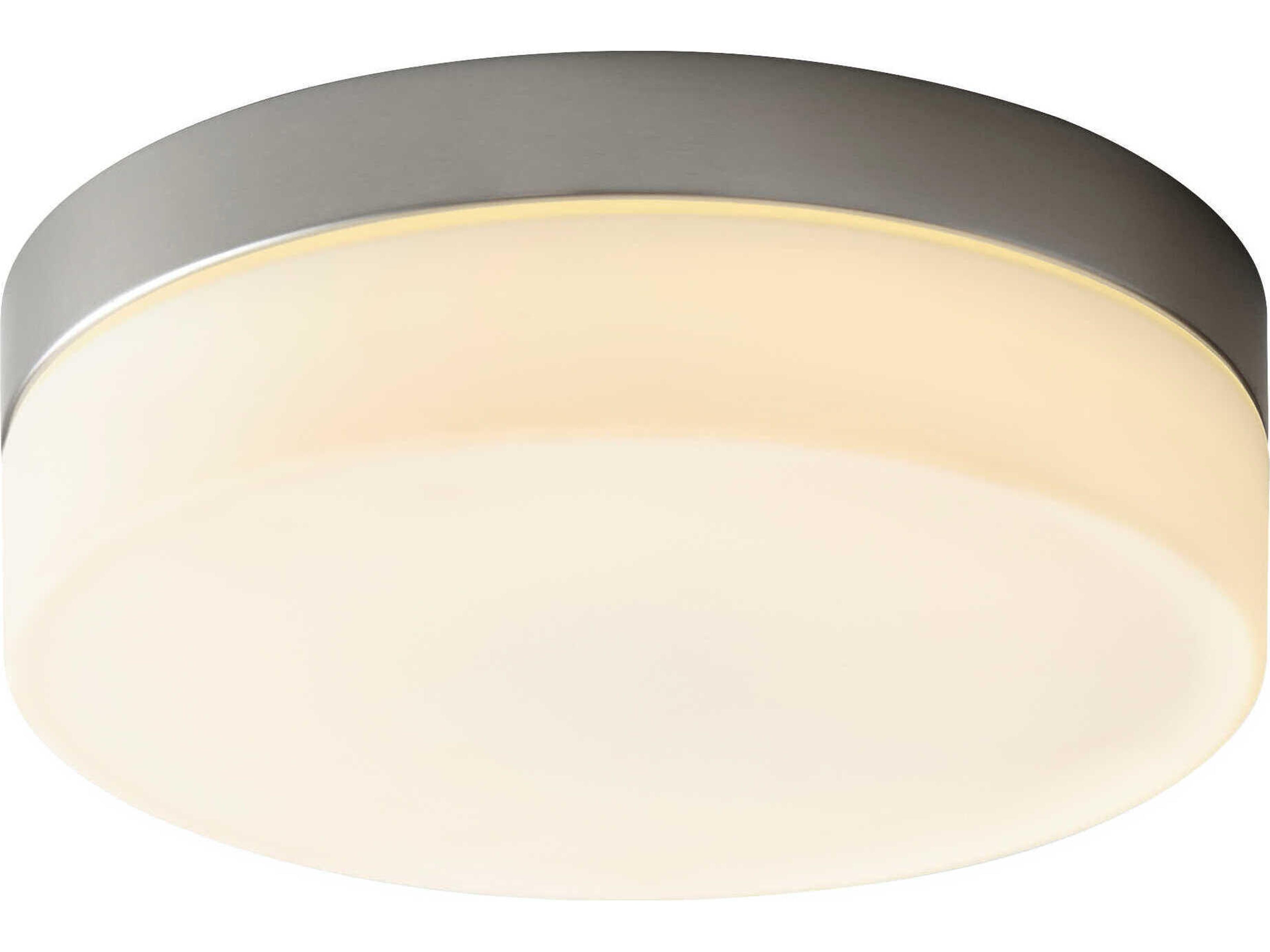 Oxygen by Quorum Zuri 1-Light Satin Nickel Round Flush Mount