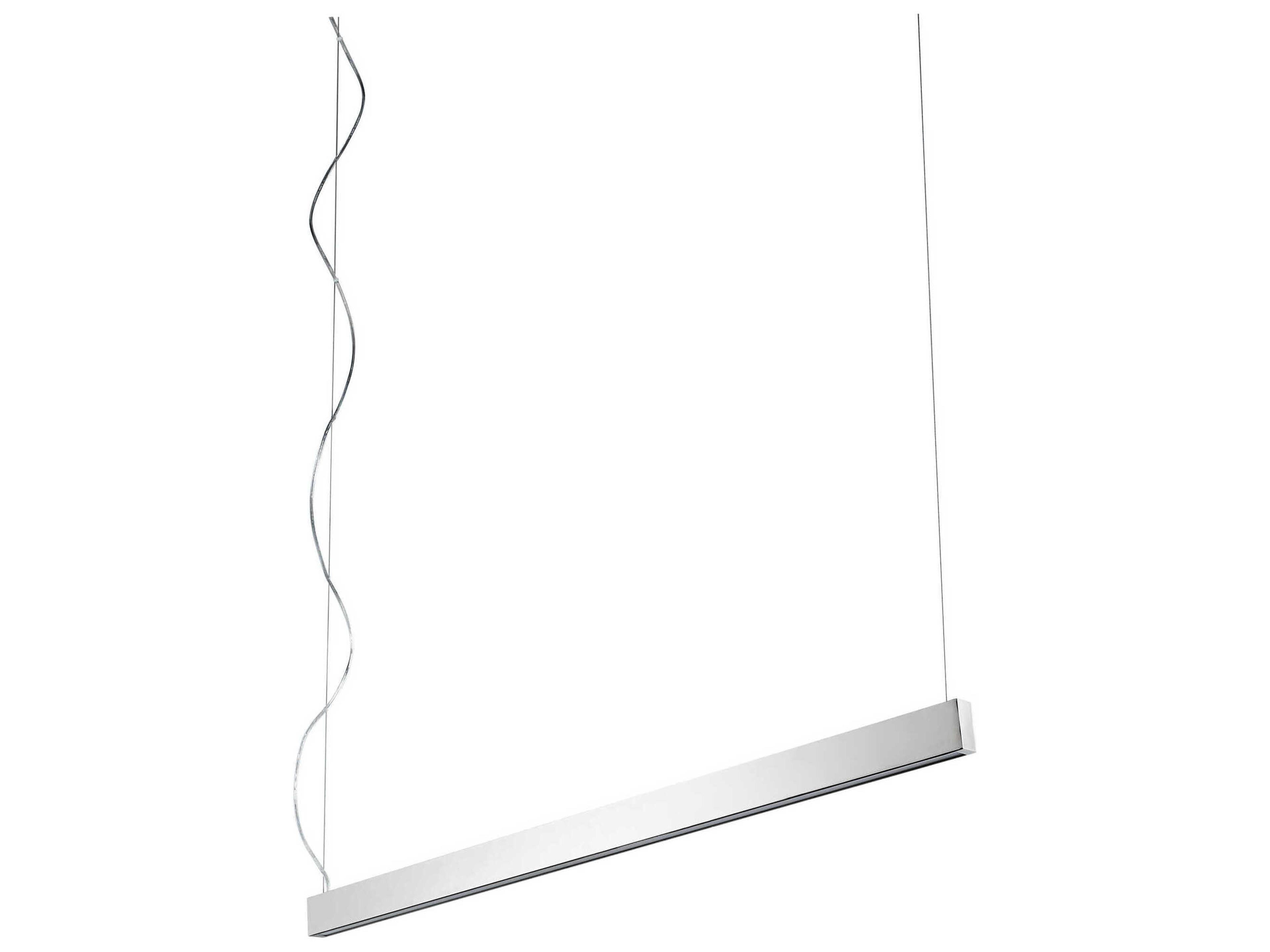 Zepp 2-Light Polished Nickel Linear Island Pendant