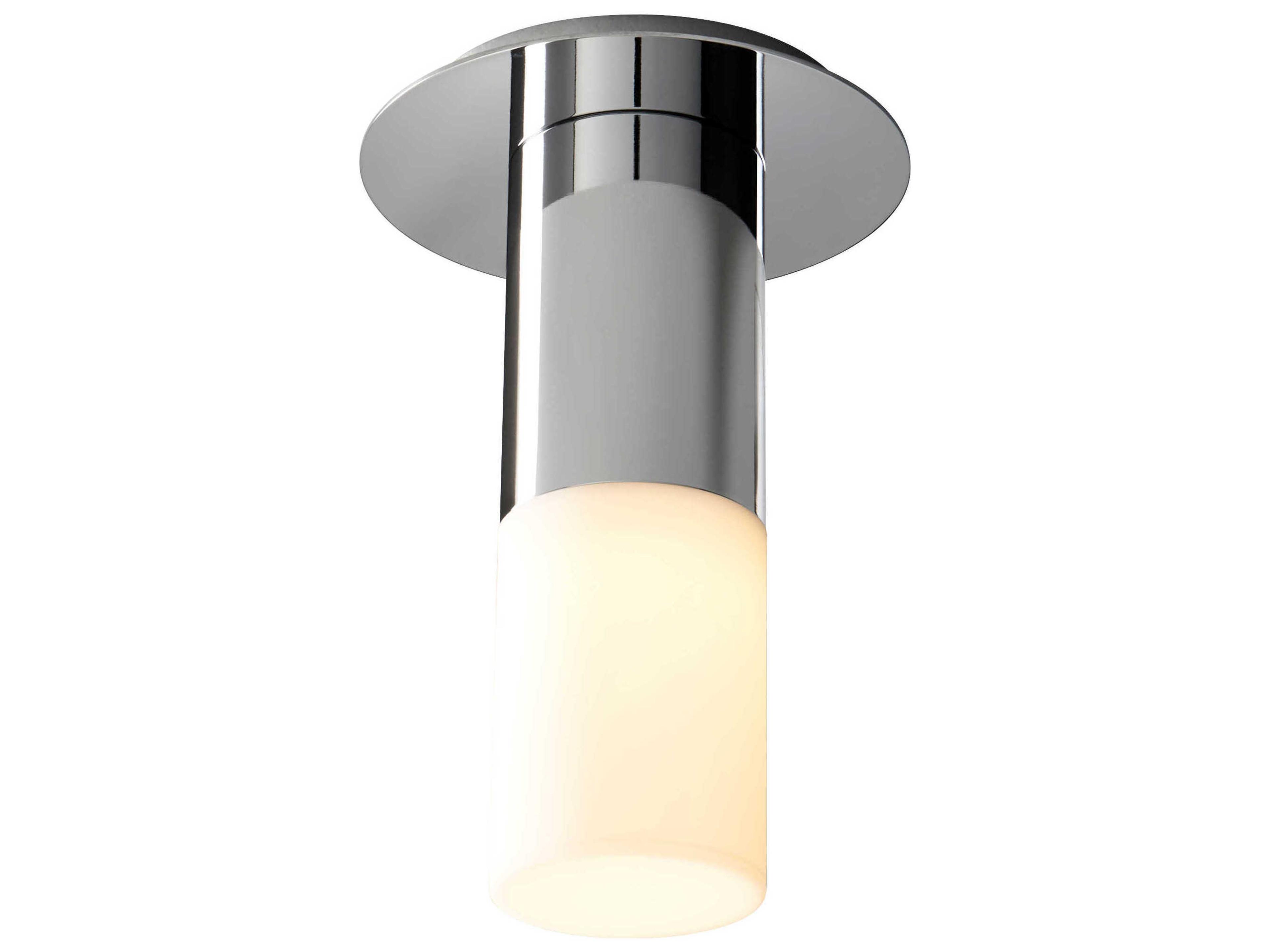 Oxygen by Quorum Pilar 1-Light Polished Nickel Cylinder Flush Mount