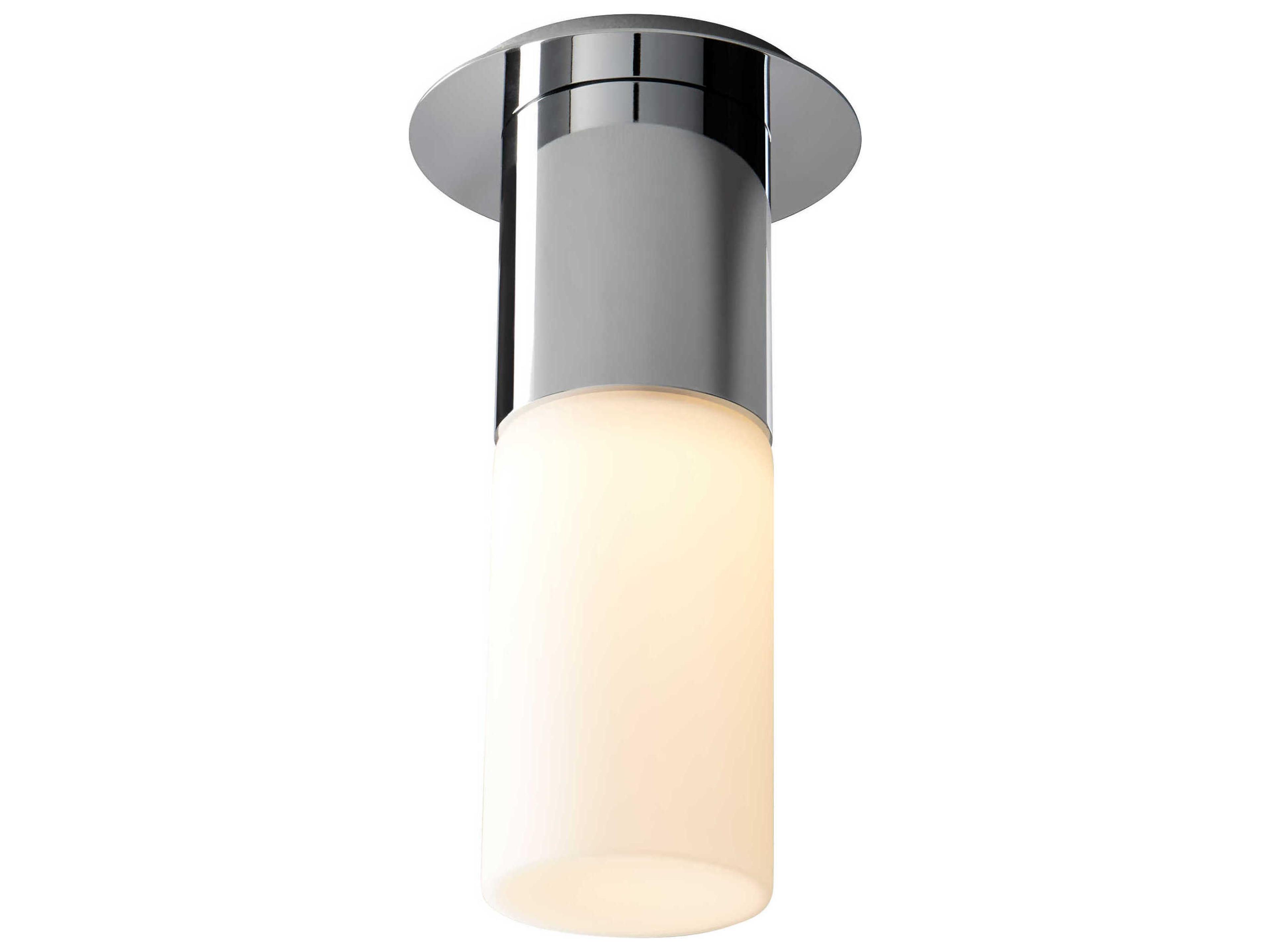 Oxygen by Quorum Pilar 1-Light Polished Nickel Cylinder Flush Mount