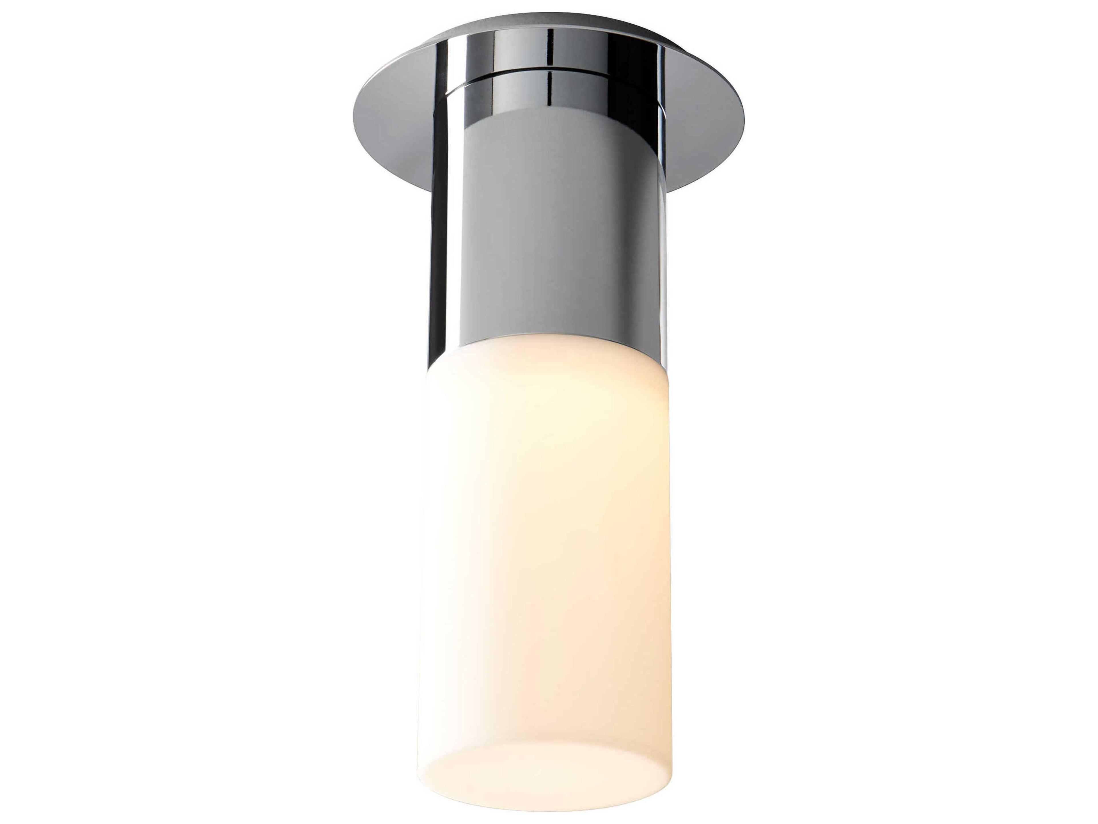 Oxygen by Quorum Pilar 1-Light Polished Nickel Cylinder Flush Mount