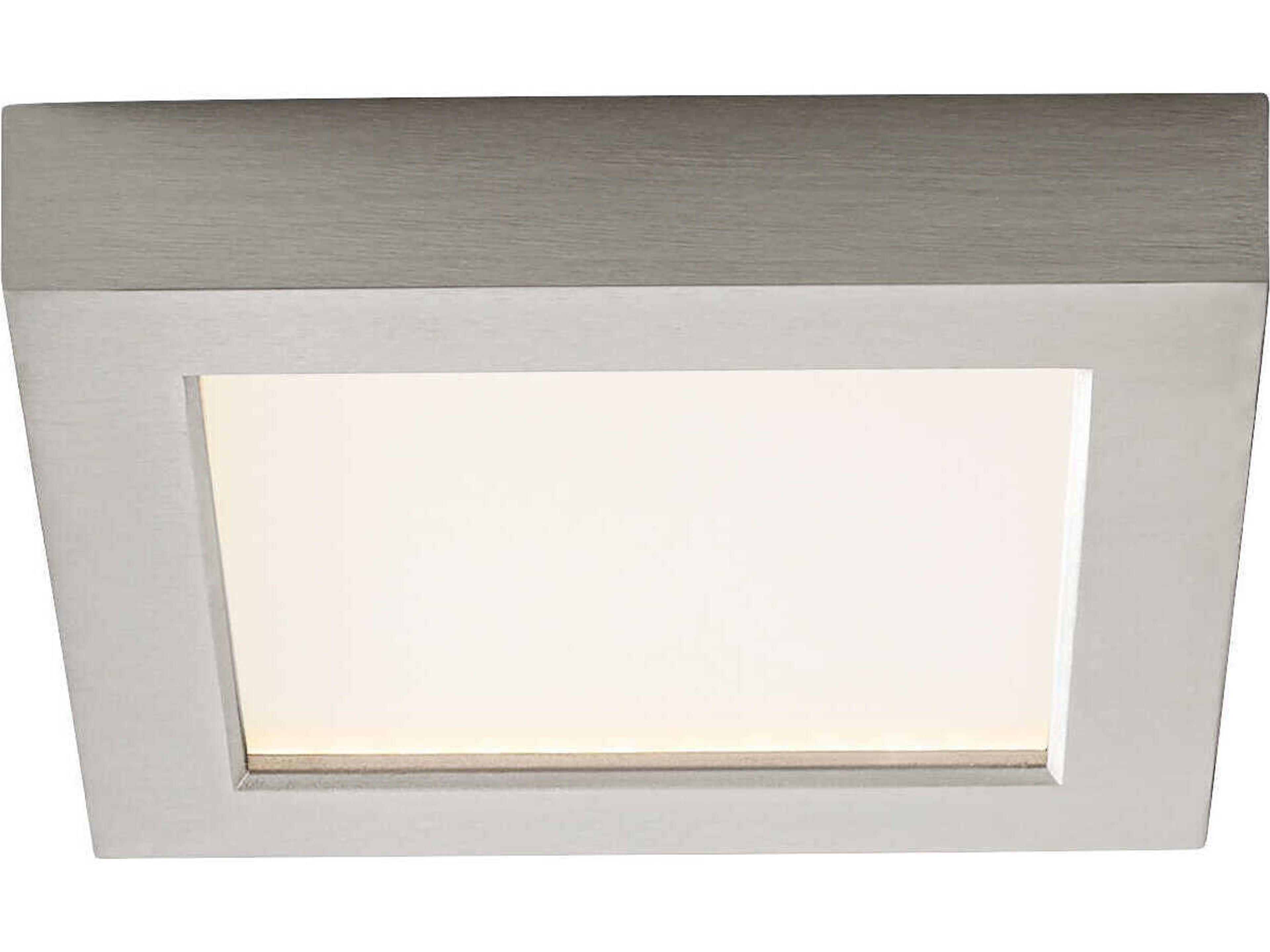 Oxygen by Quorum Altair 1-Light Satin Nickel Flush Mount