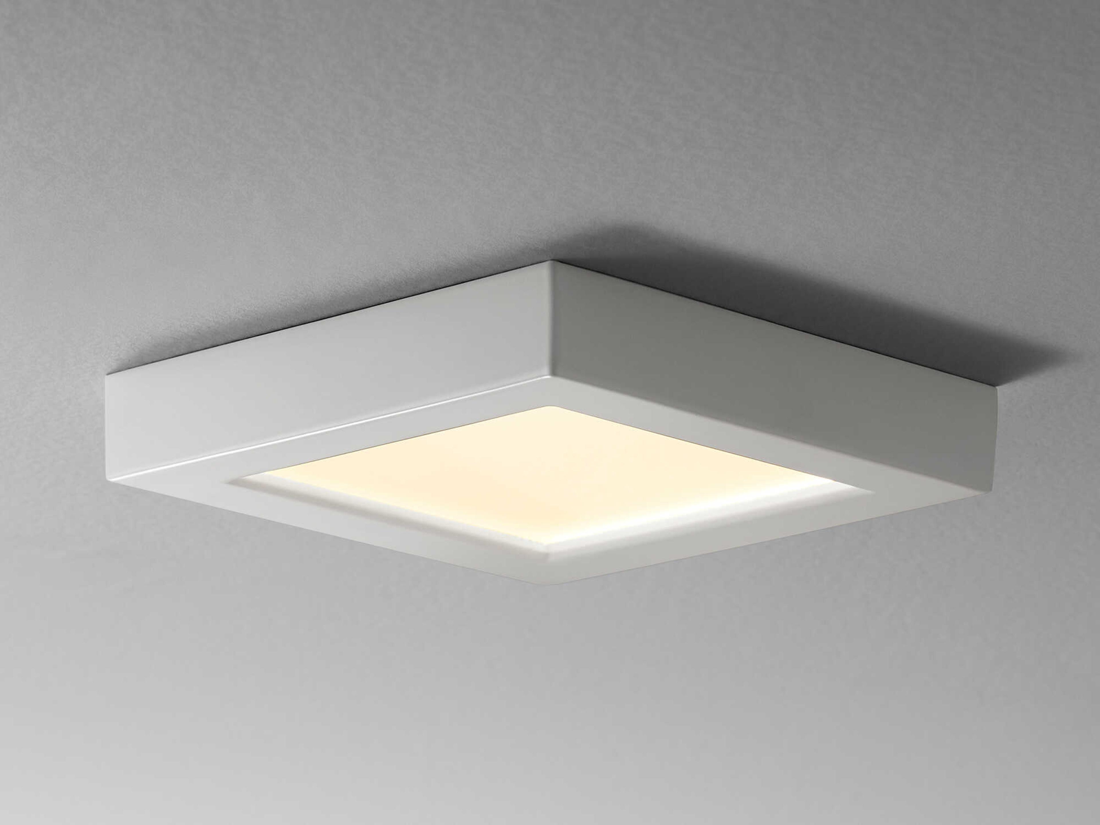 Oxygen by Quorum Altair 1-Light White Flush Mount
