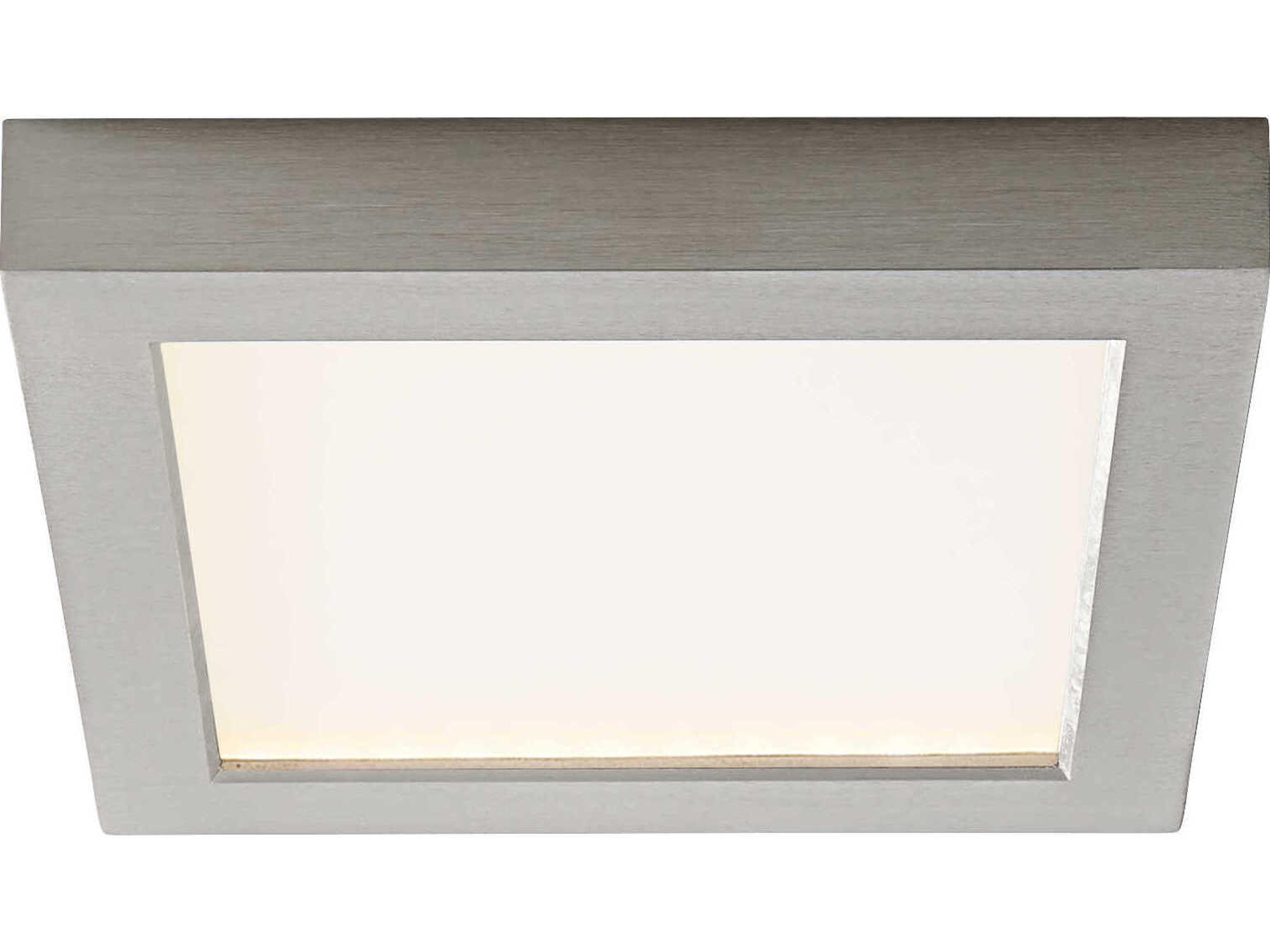 Oxygen by Quorum Altair 1-Light Satin Nickel Flush Mount