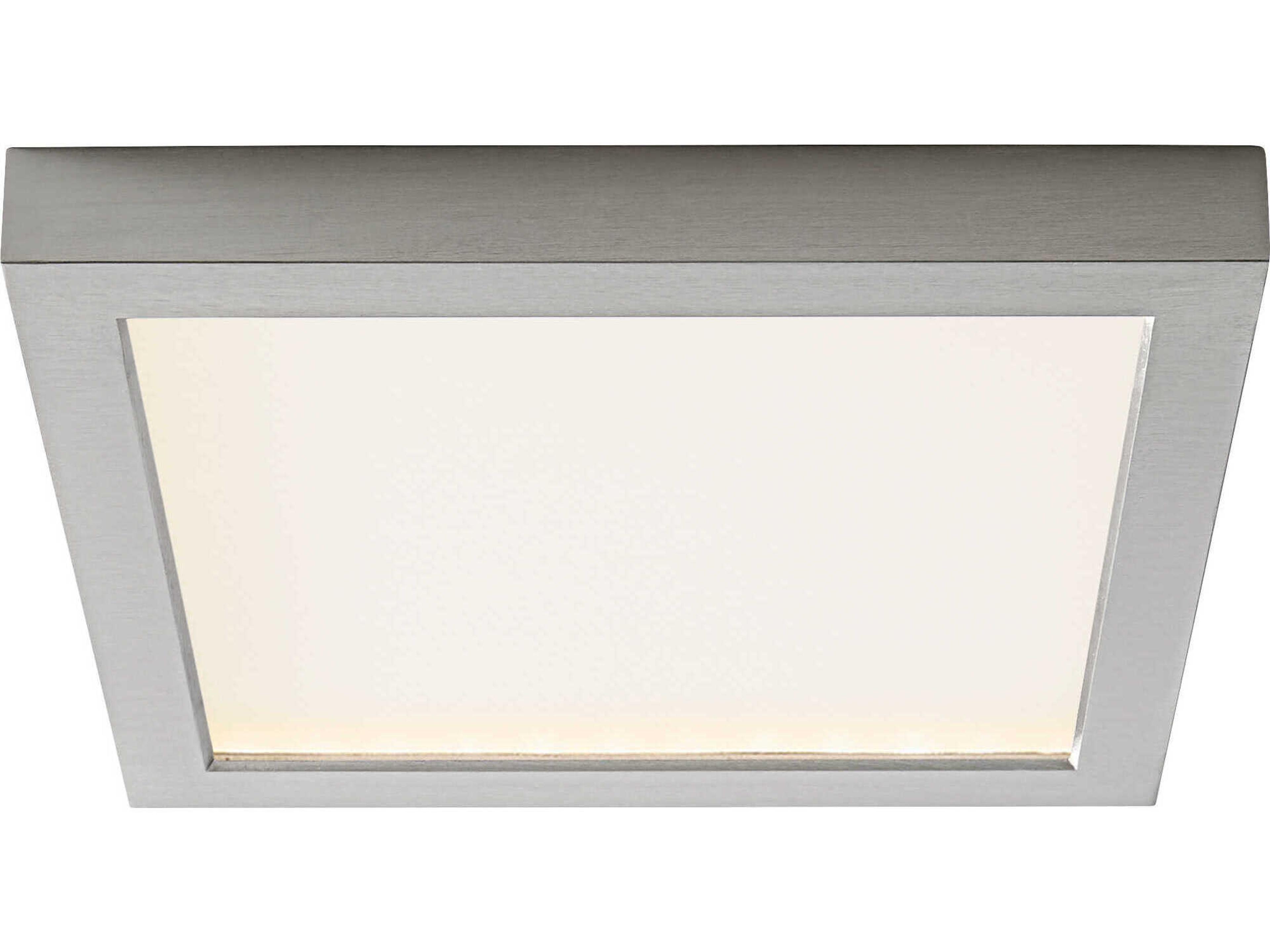Oxygen by Quorum Altair 1-Light Satin Nickel Flush Mount