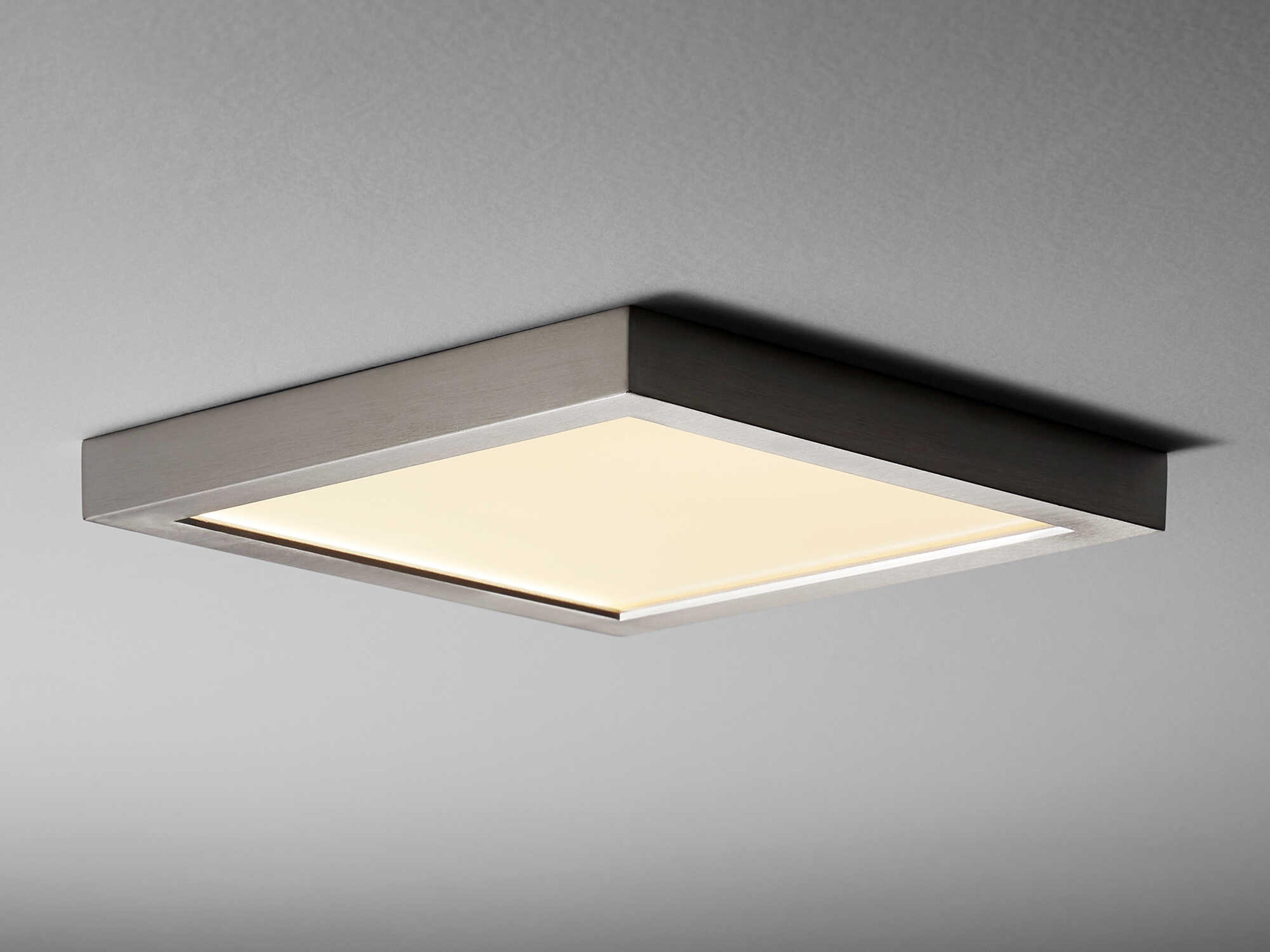 Oxygen by Quorum Altair 1-Light Satin Nickel Flush Mount