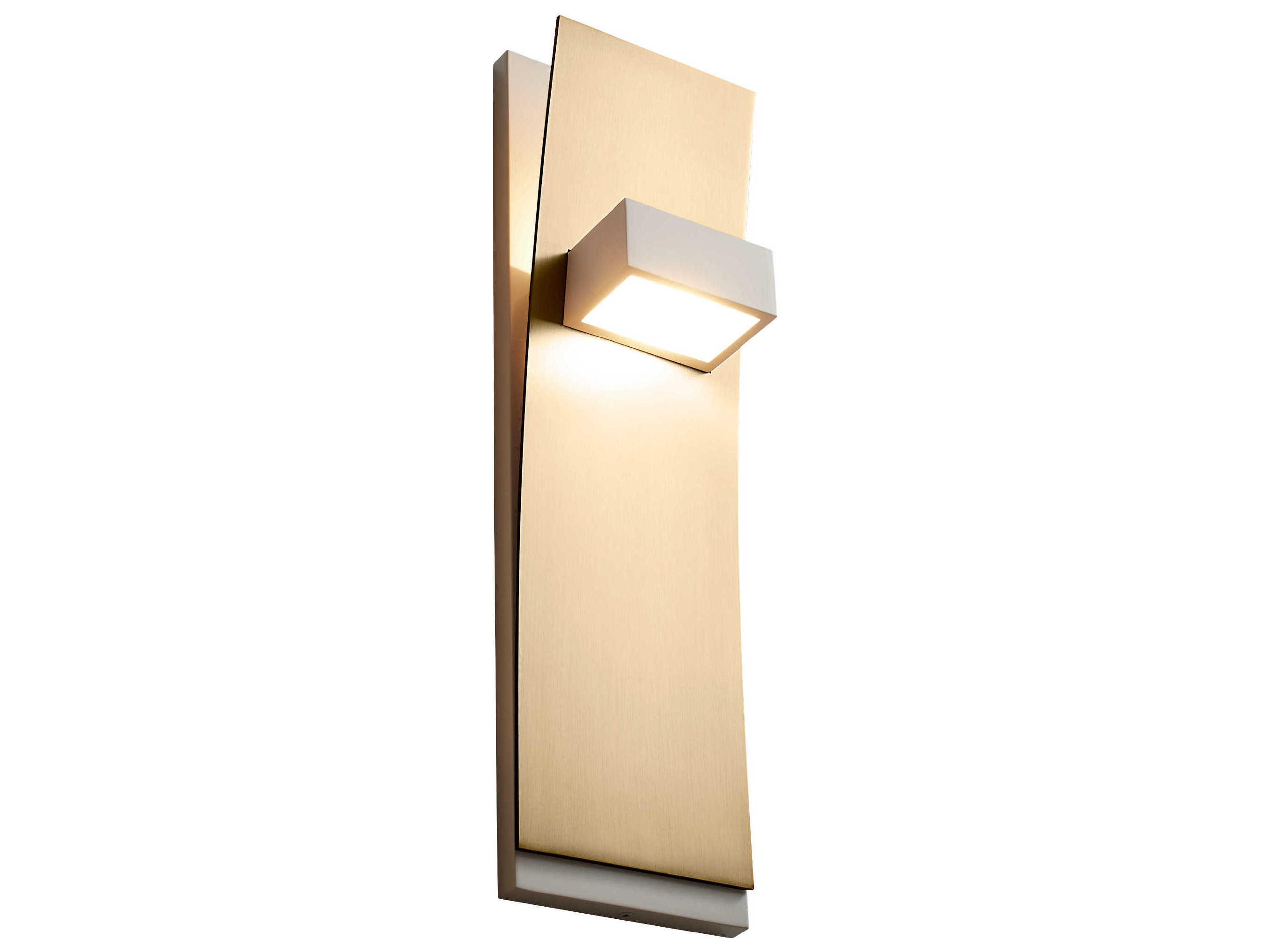 Oxygen by Quorum Dario 2-Light Aged Brass Wall Sconce