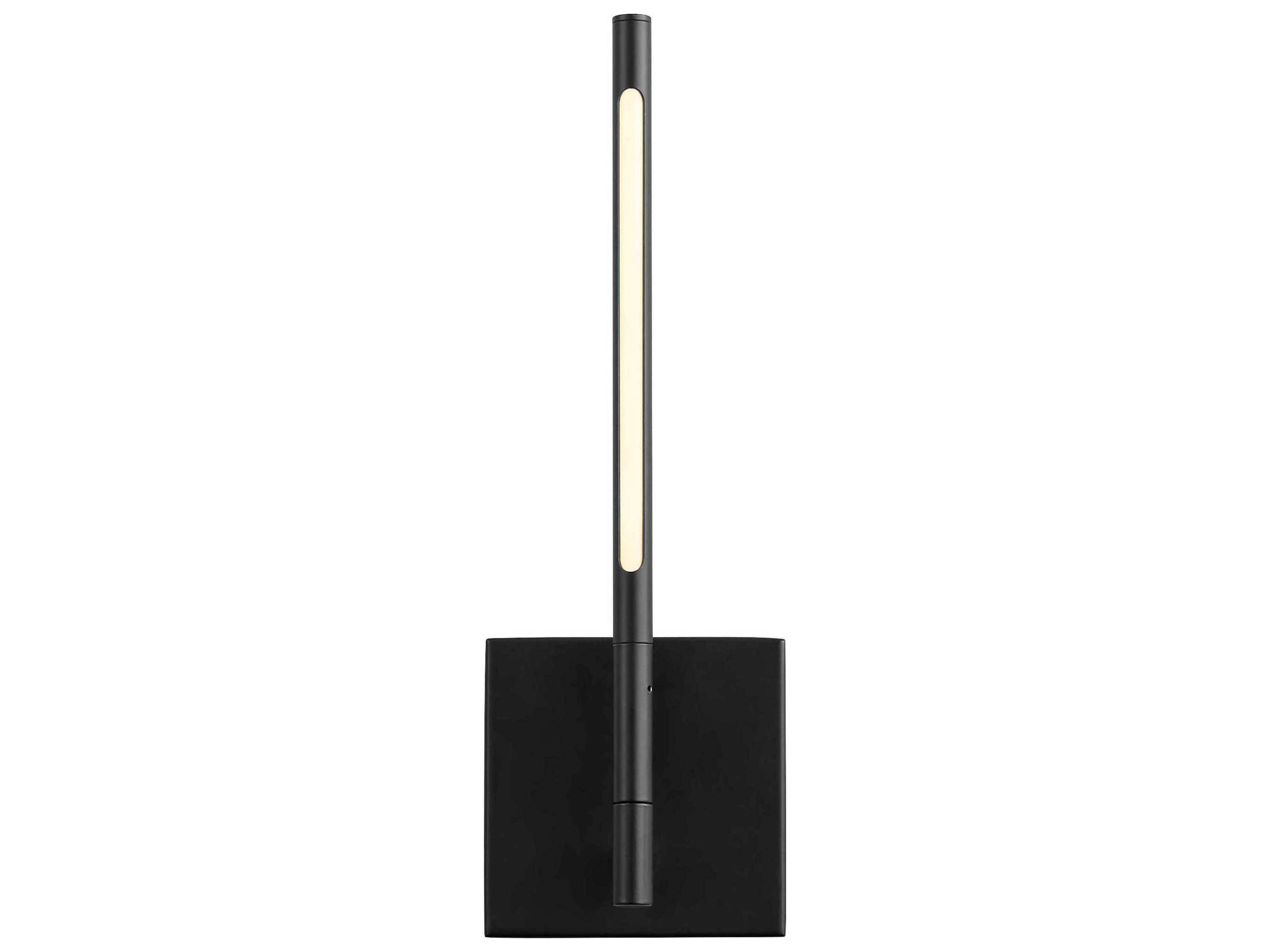 Oxygen by Quorum Palillos 1-Light Black Wall Sconce