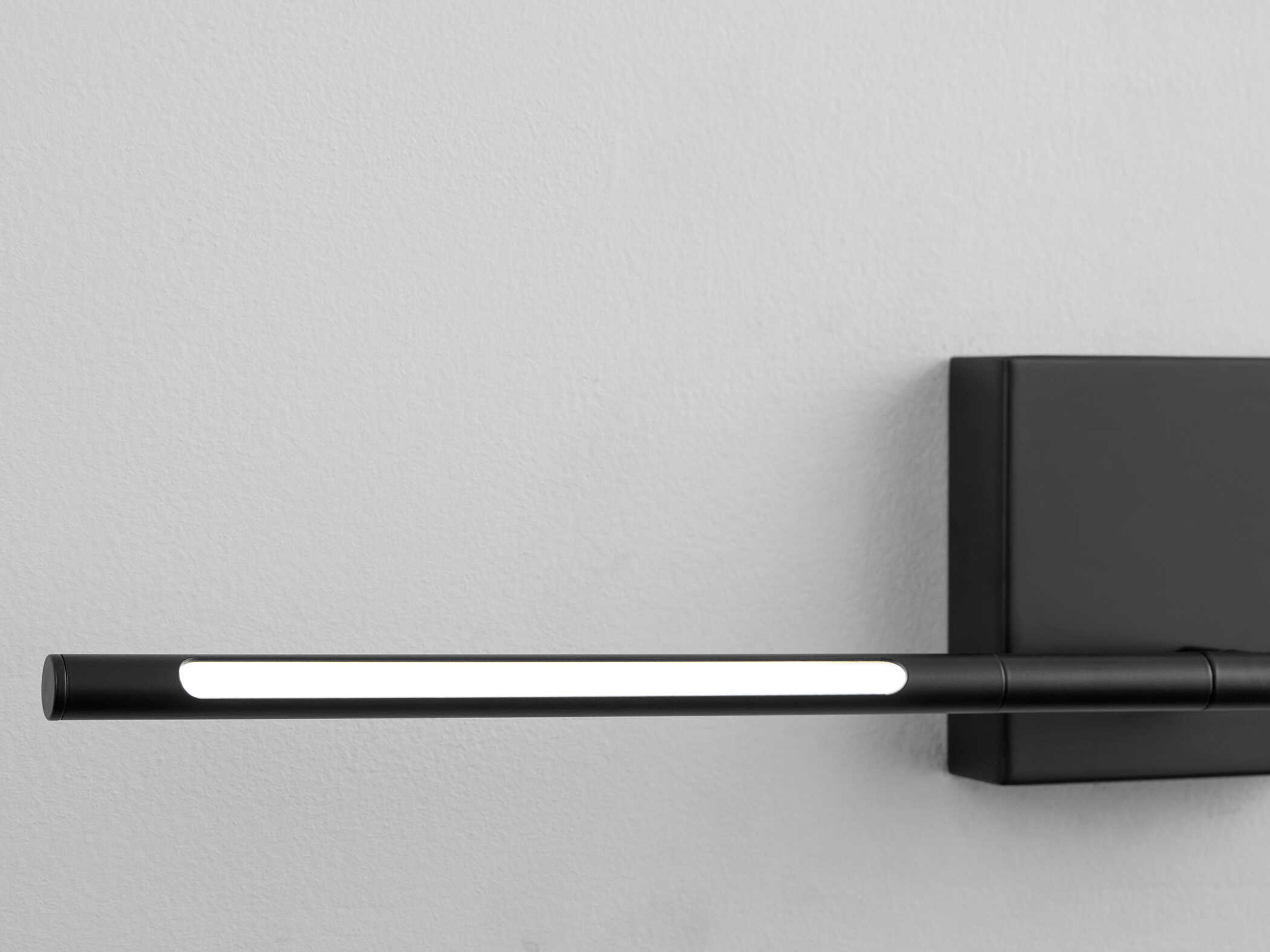 Oxygen by Quorum Palillos 1-Light Black Wall Sconce