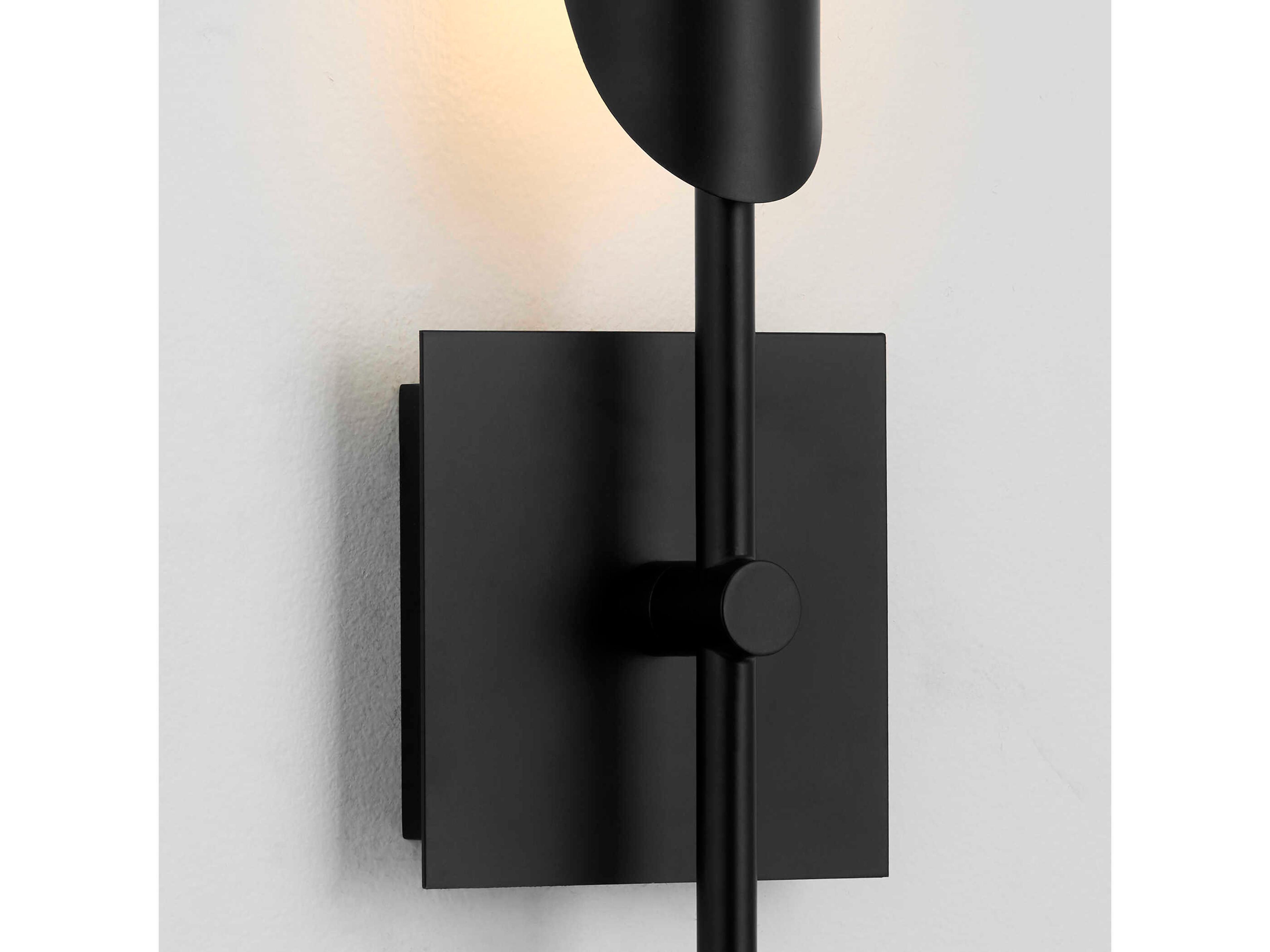 Oxygen by Quorum Pivot 1-Light Black Aged Brass Wall Sconce