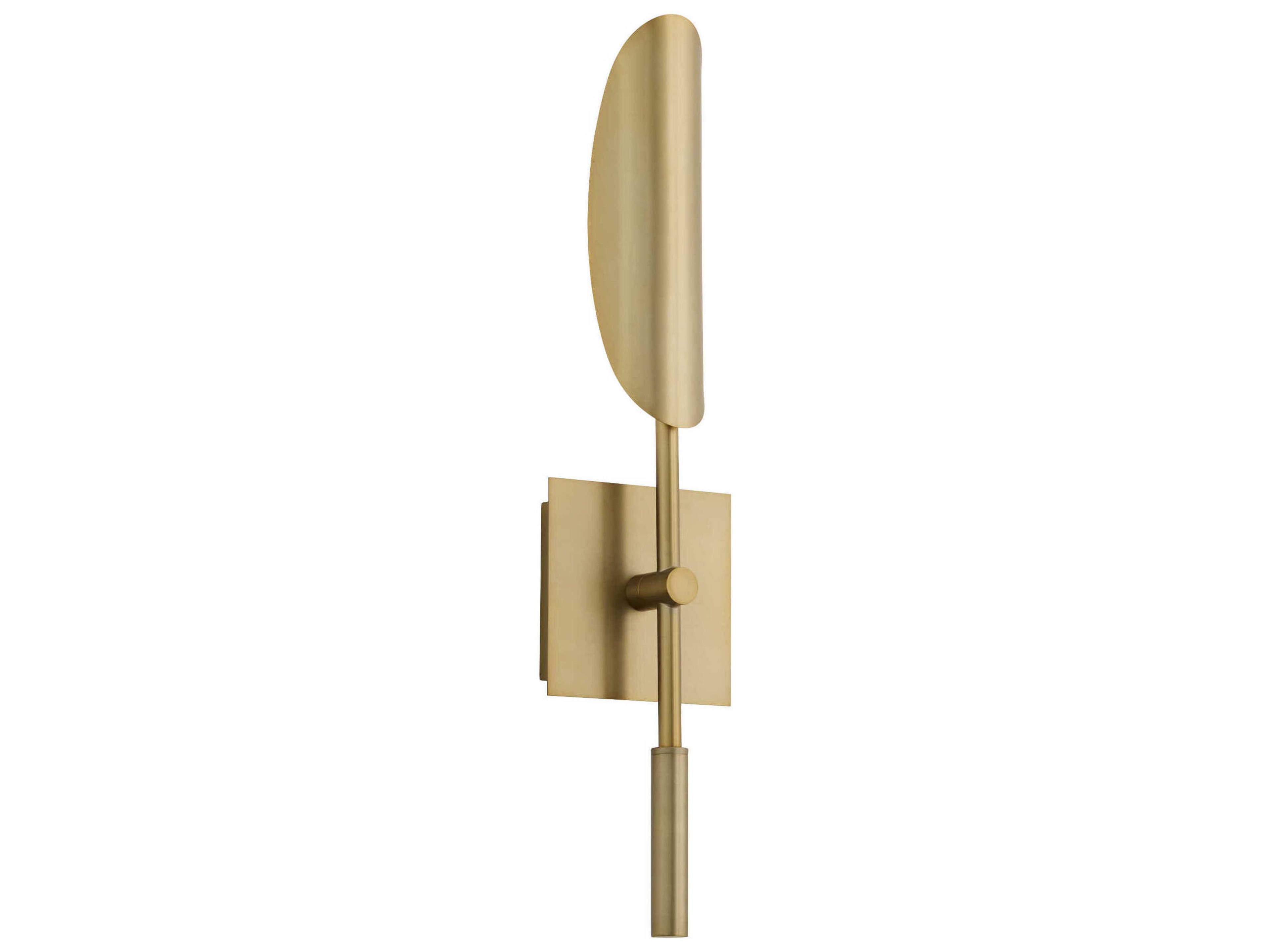 Oxygen by Quorum Pivot 1-Light Aged Brass Wall Sconce