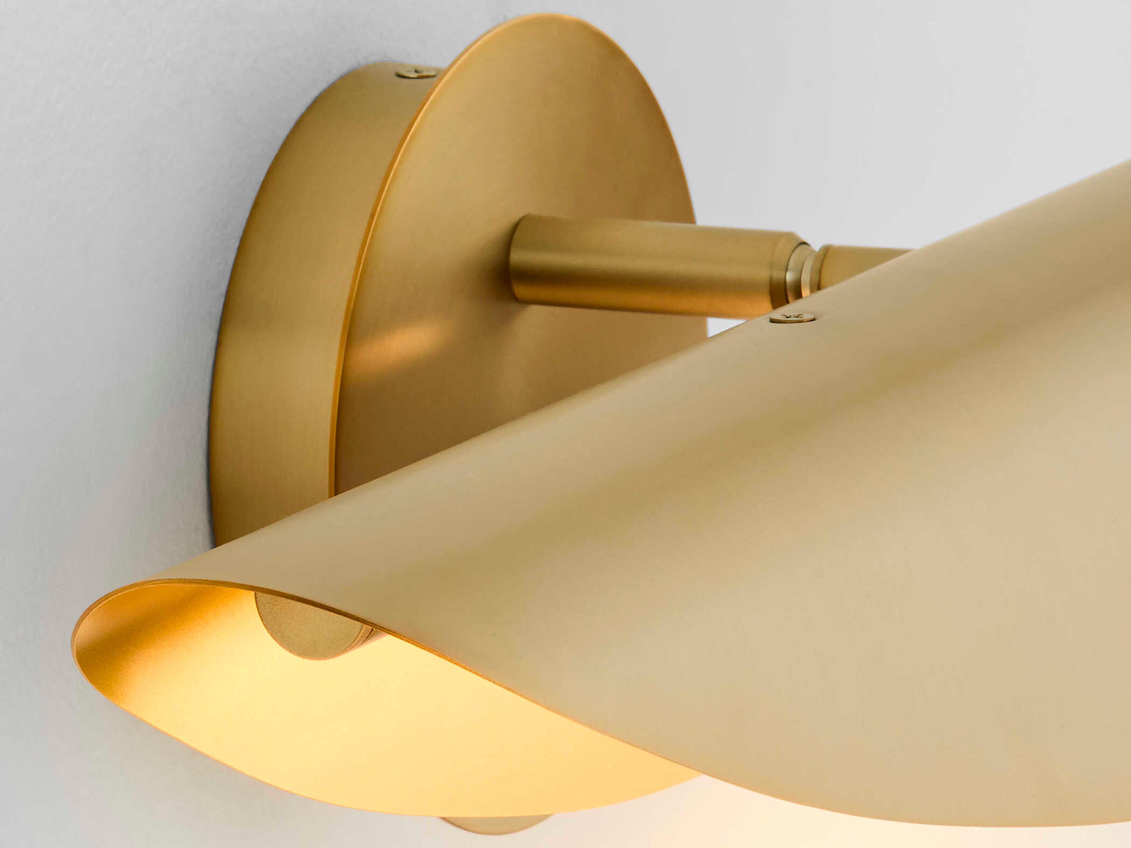 Oxygen by Quorum Pivot 1-Light Aged Brass Wall Sconce