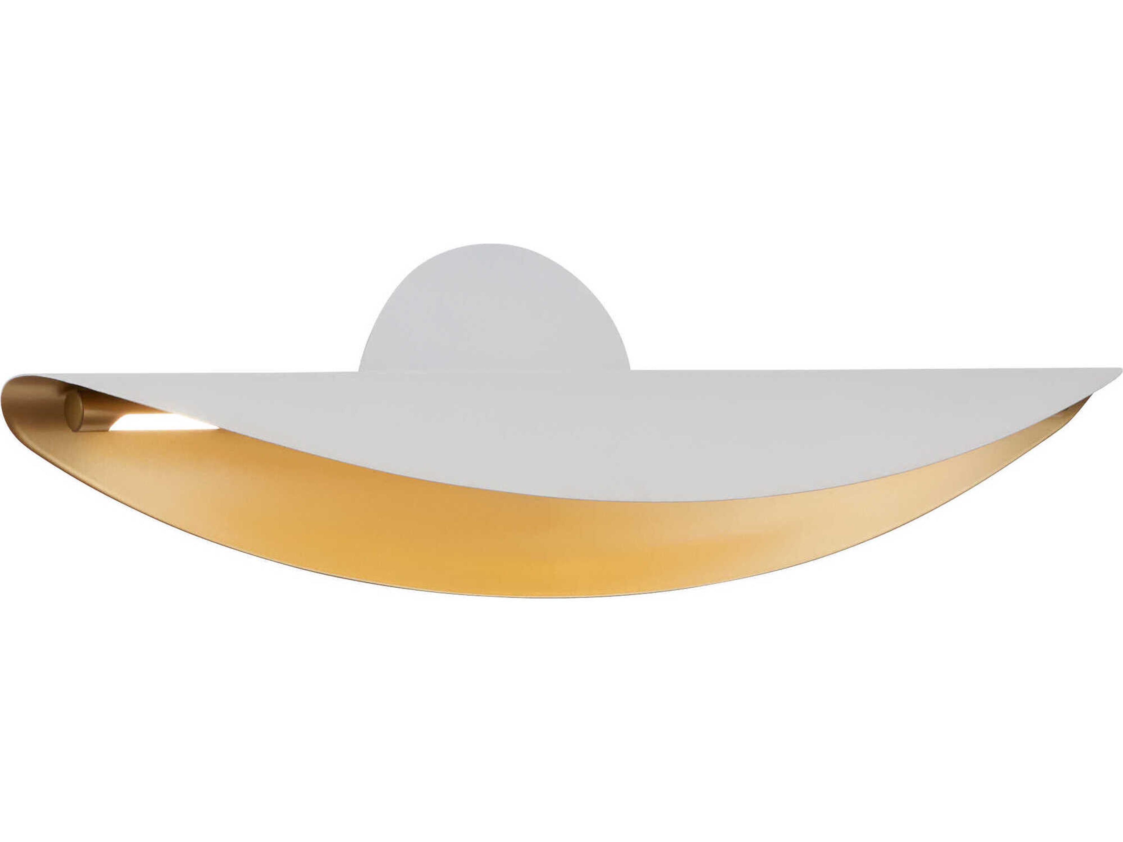 Oxygen by Quorum Pivot 1-Light White Aged Brass Wall Sconce