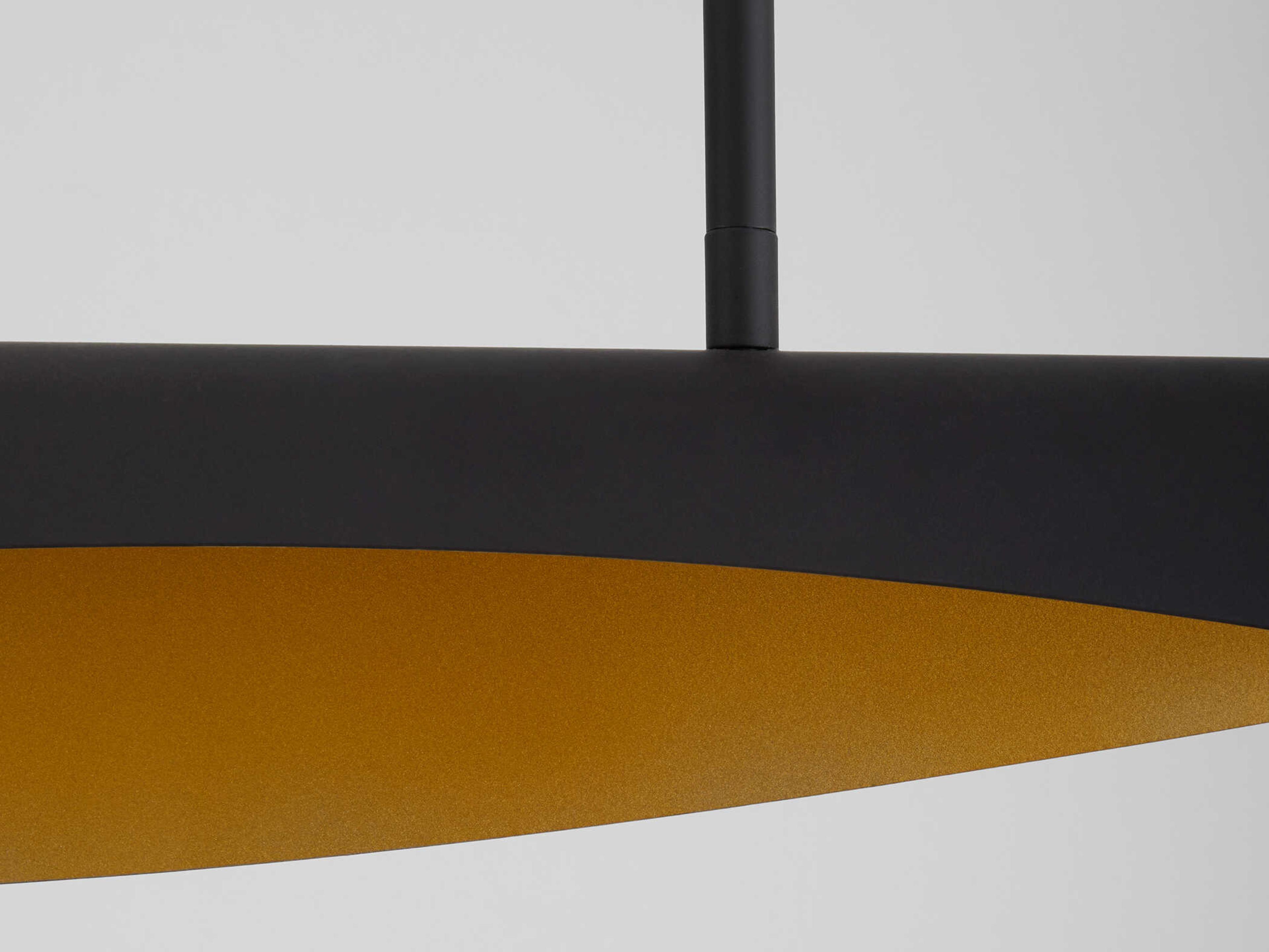 Oxygen by Quorum Pivot 1-Light Black Aged Brass Linear Island Pendant