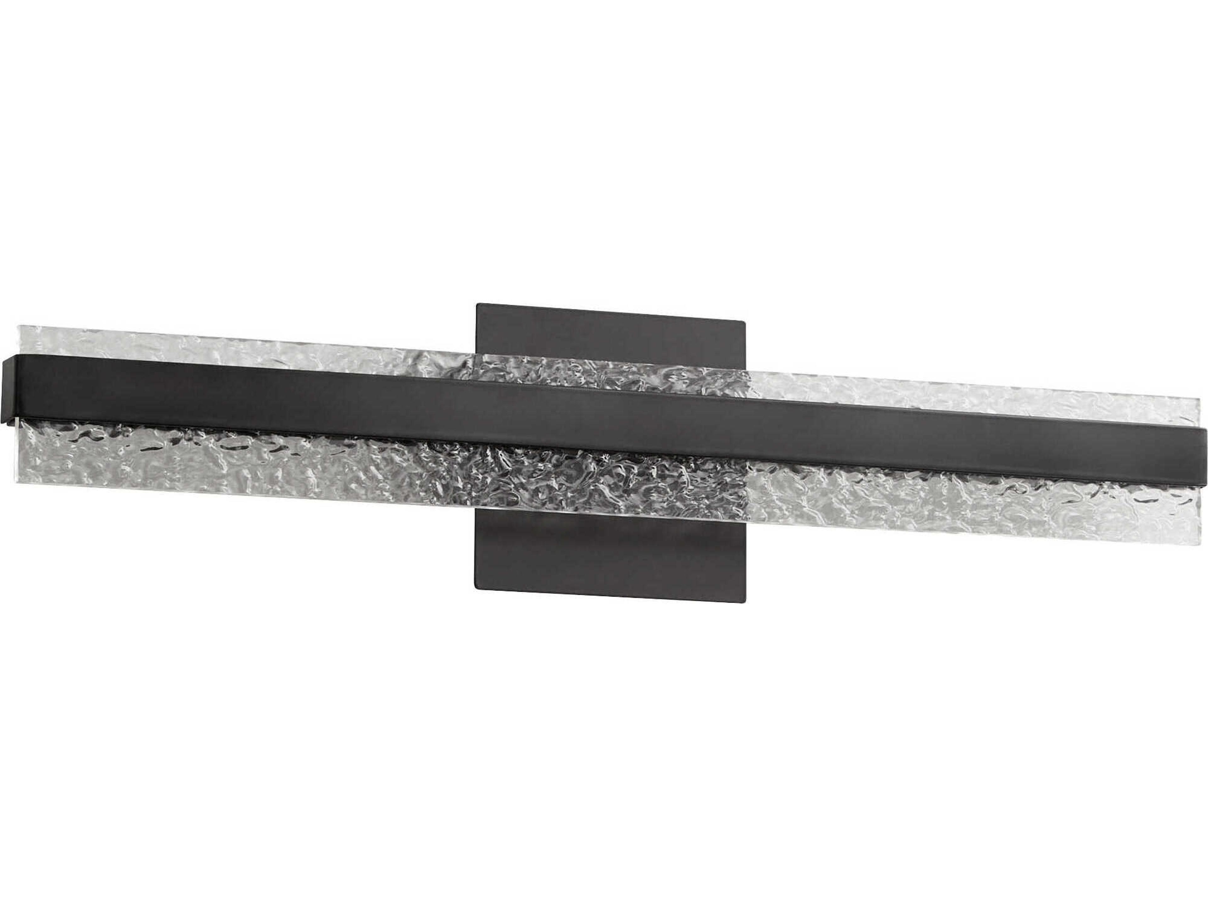 Oxygen by Quorum Antares 1-Light Black Vanity Light