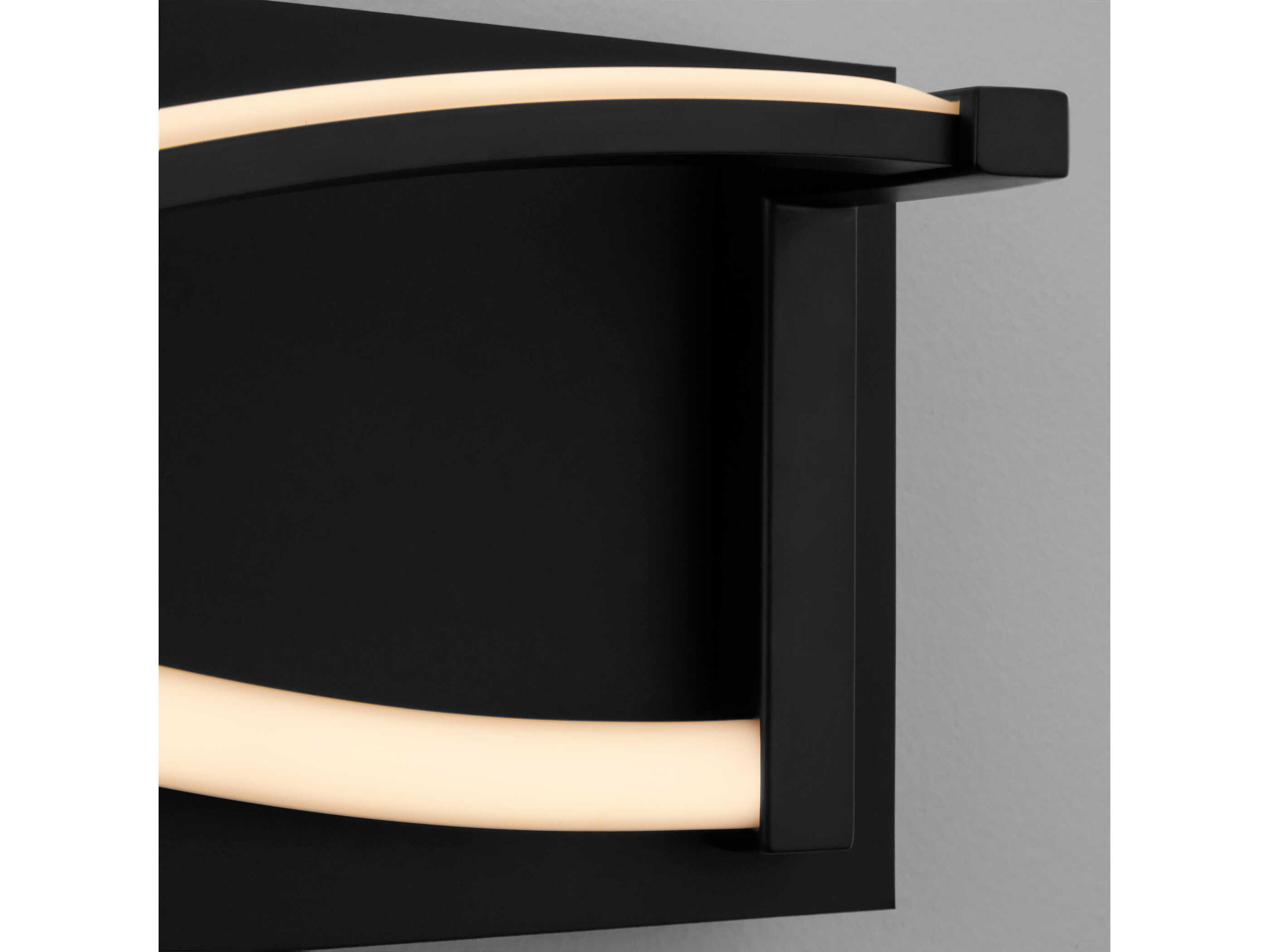 Oxygen by Quorum Hyperion 2-Light Black Vanity Light