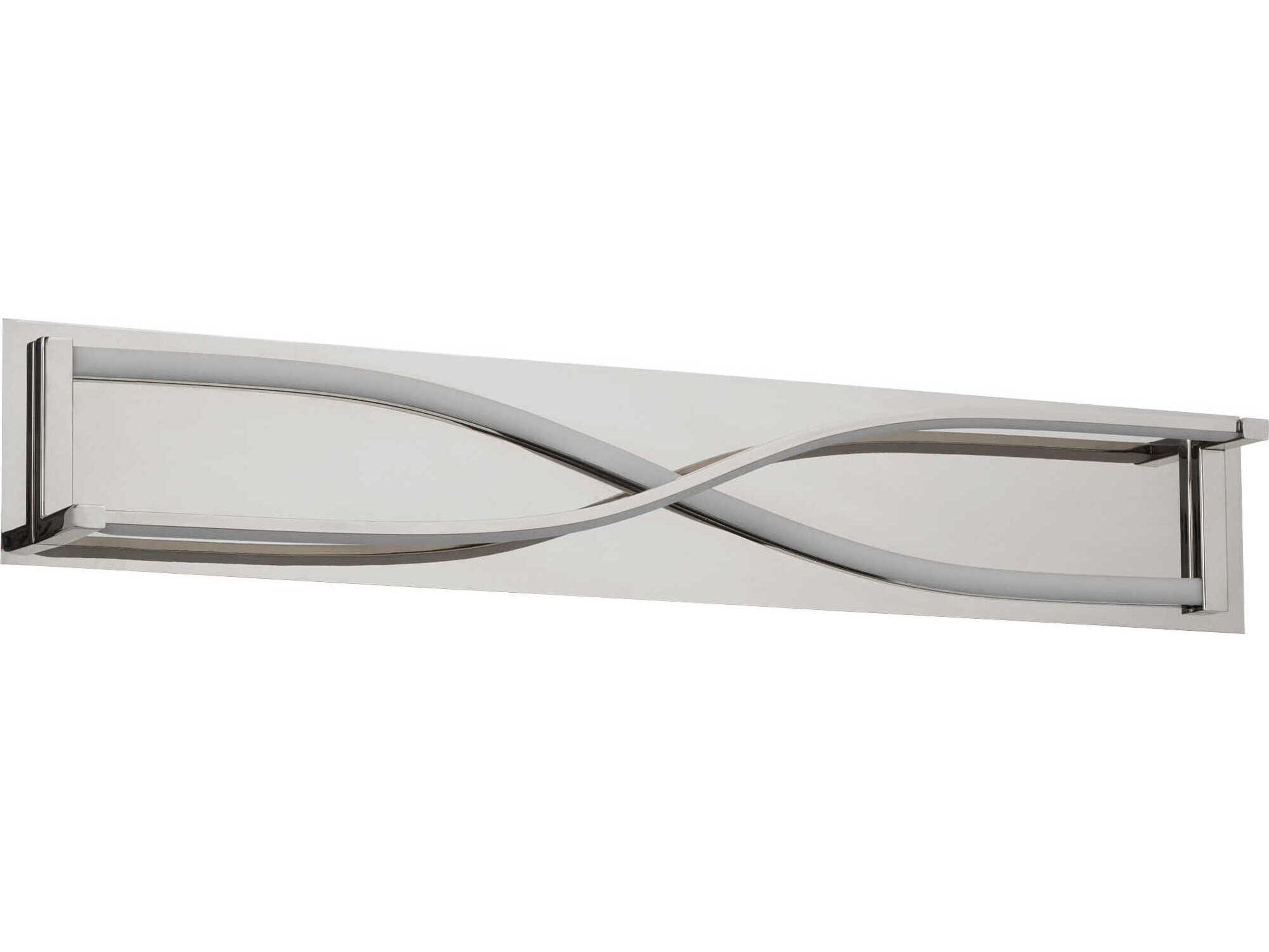 Hyperion 2-Light Polished Nickel Vanity Light