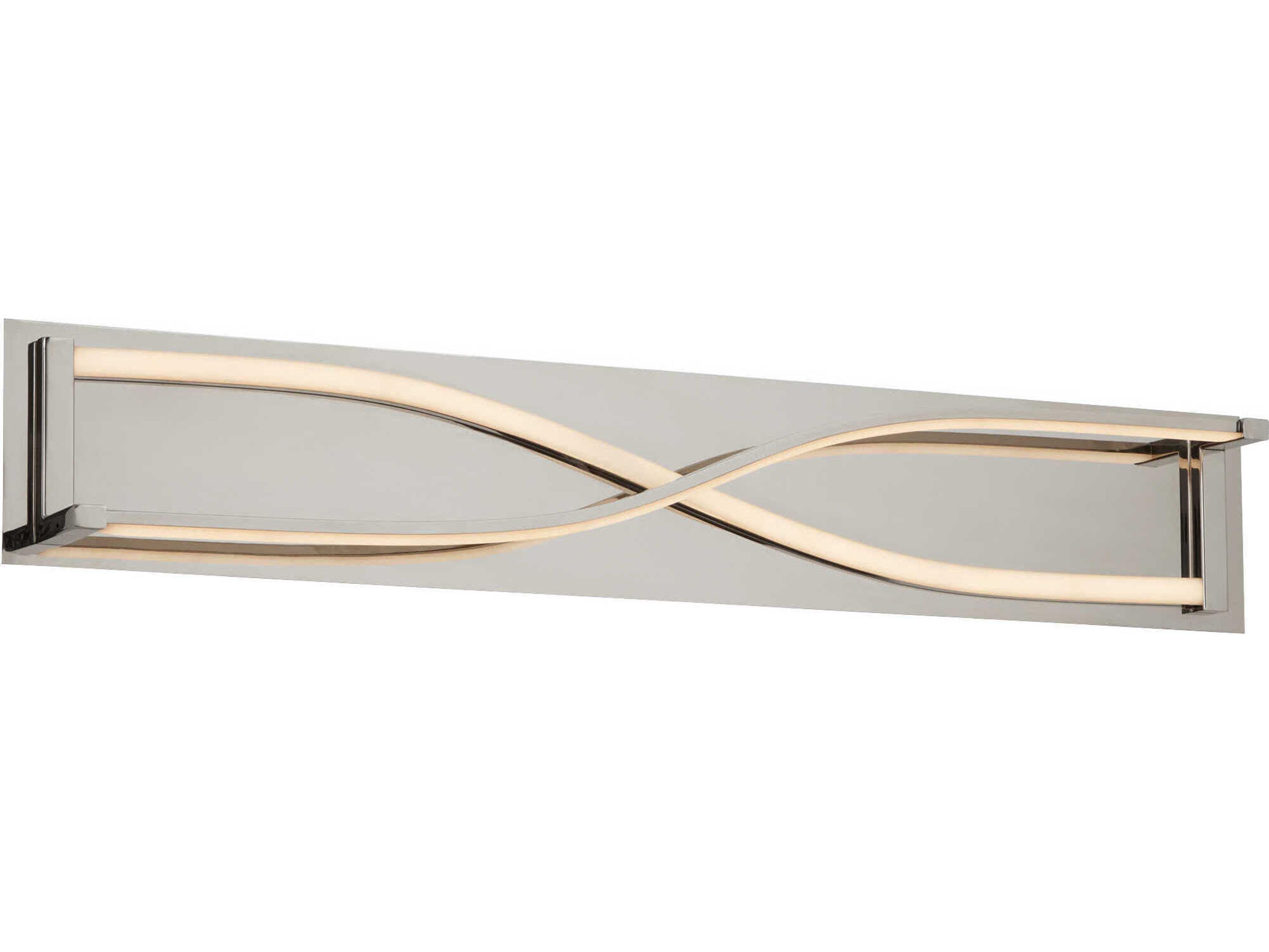 Oxygen by Quorum Hyperion 2-Light Polished Nickel Vanity Light