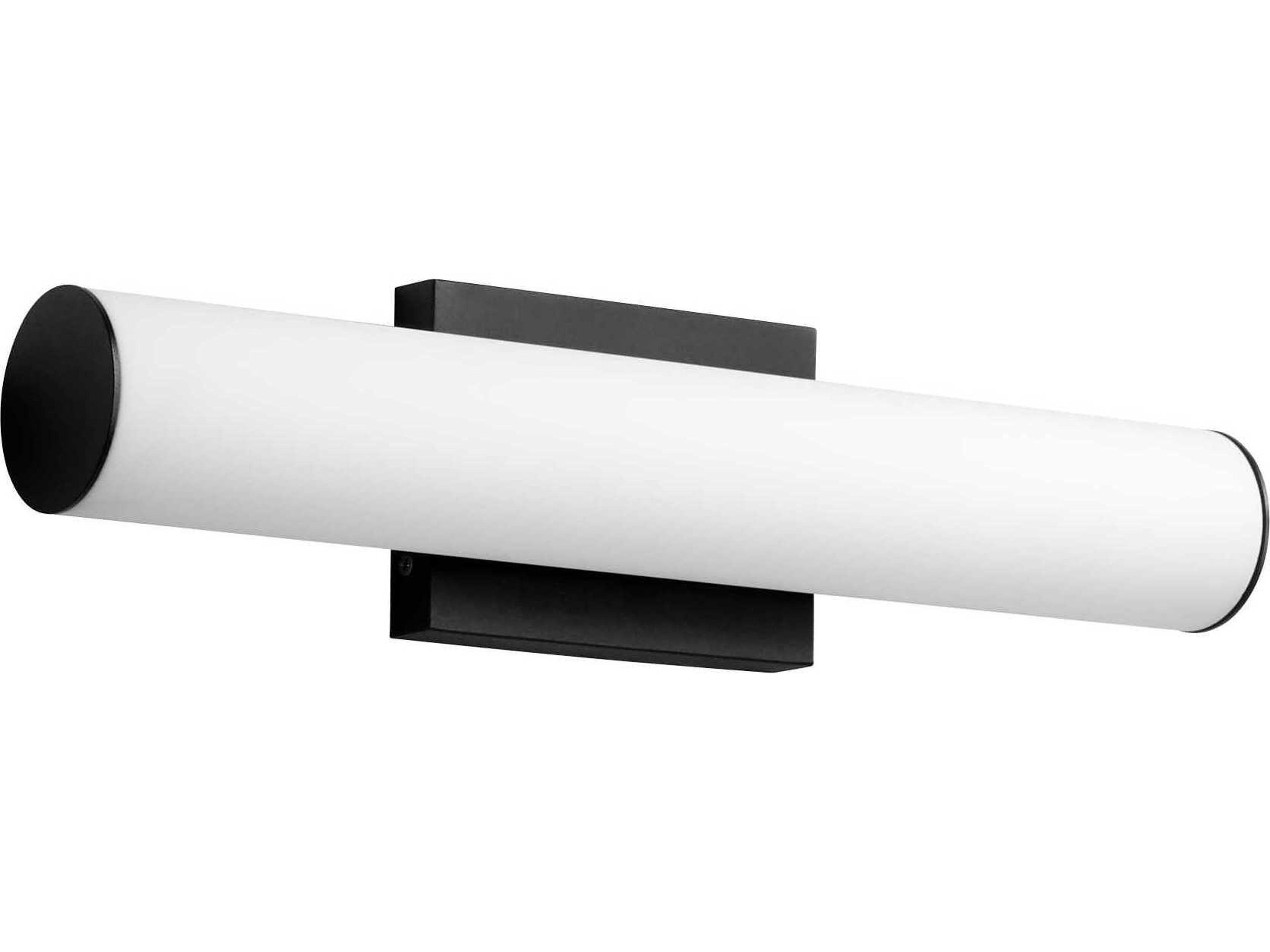 Fugit 1-Light Black Vanity Light