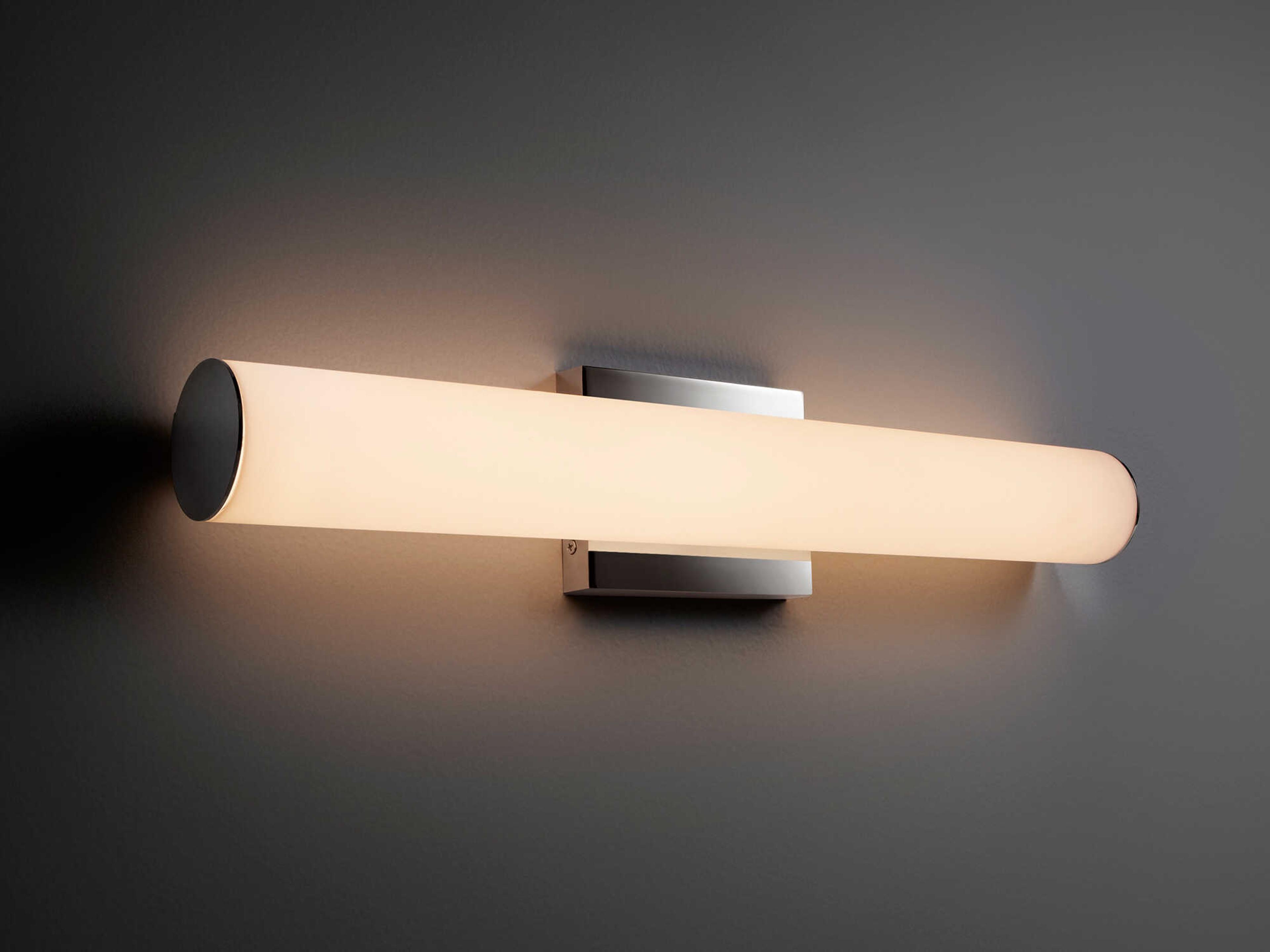 Oxygen by Quorum Fugit 2-Light Polished Nickel Vanity Light