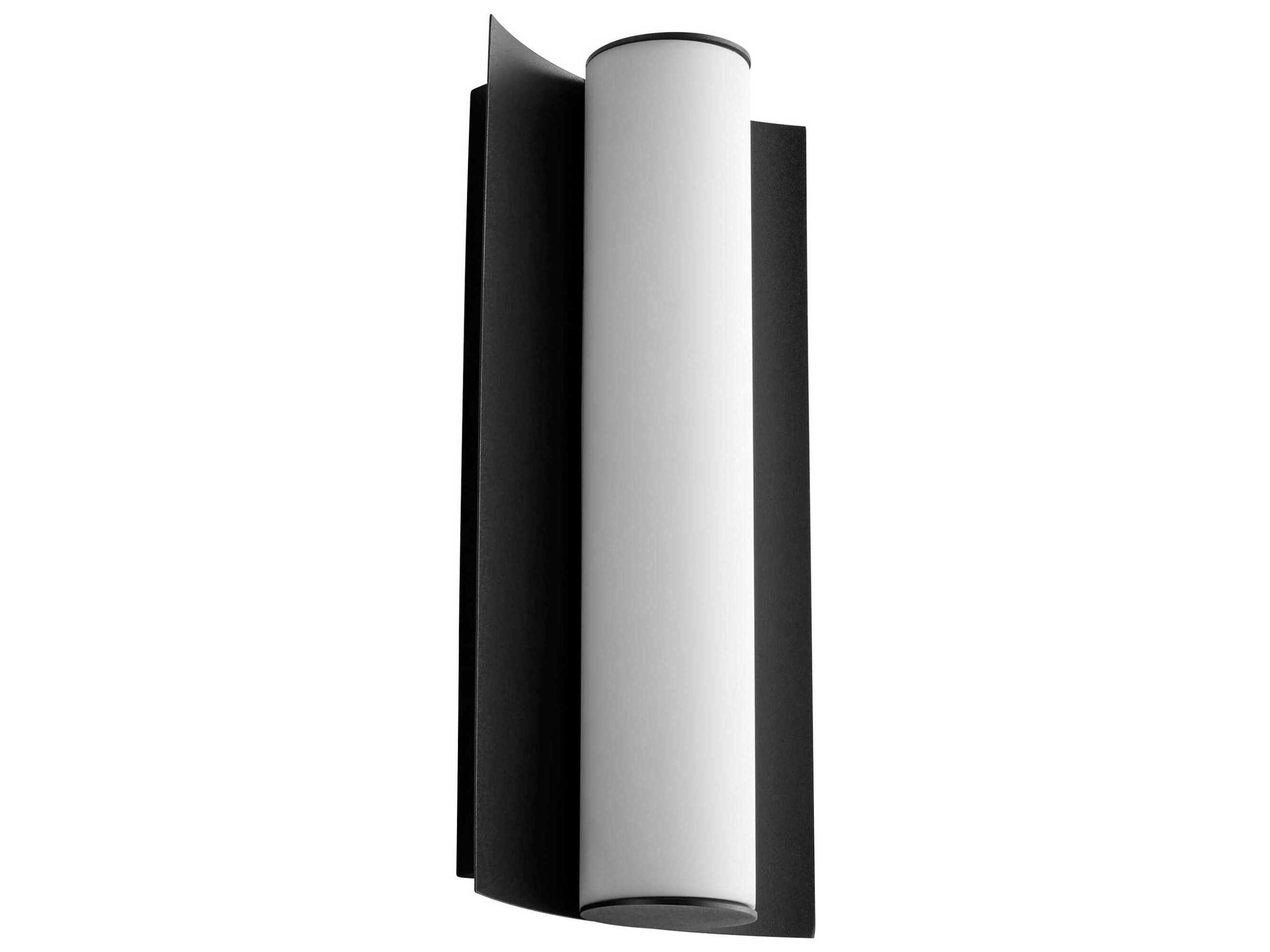Oxygen by Quorum Wave 1-Light Black Wall Sconce