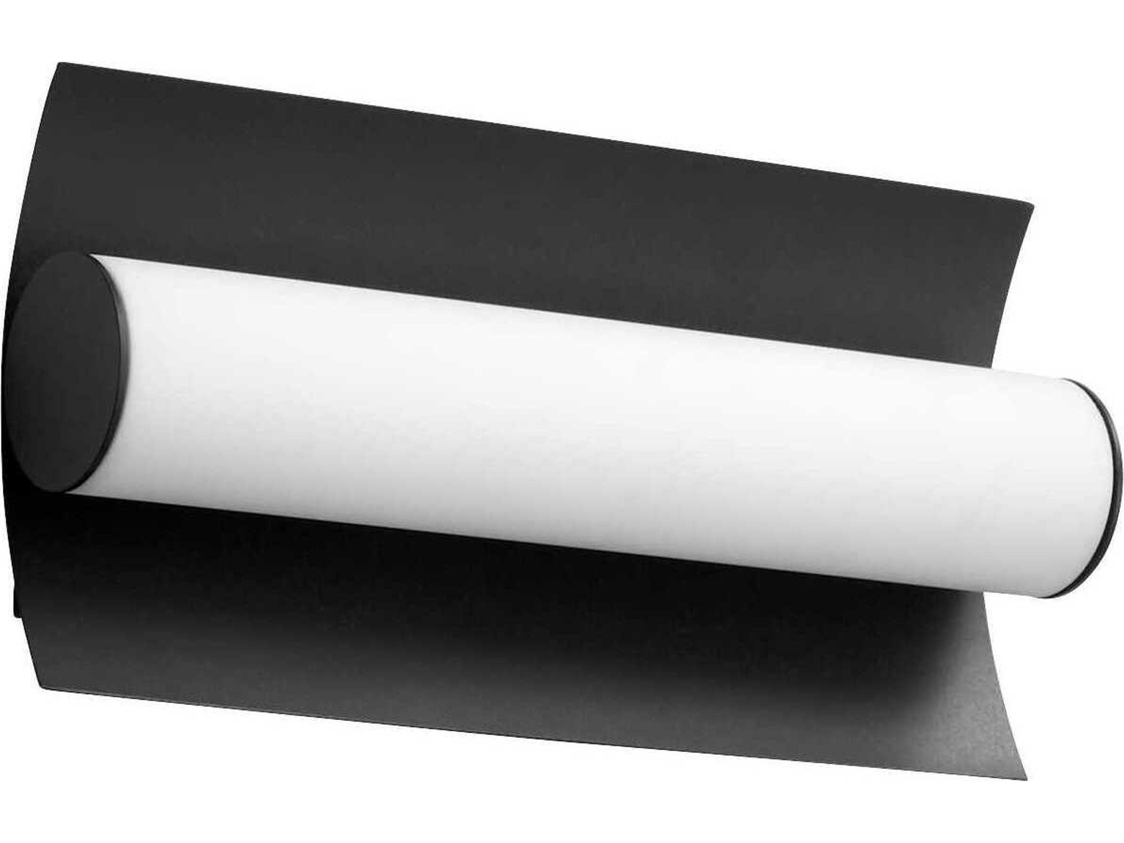 Oxygen by Quorum Wave 1-Light Black Wall Sconce