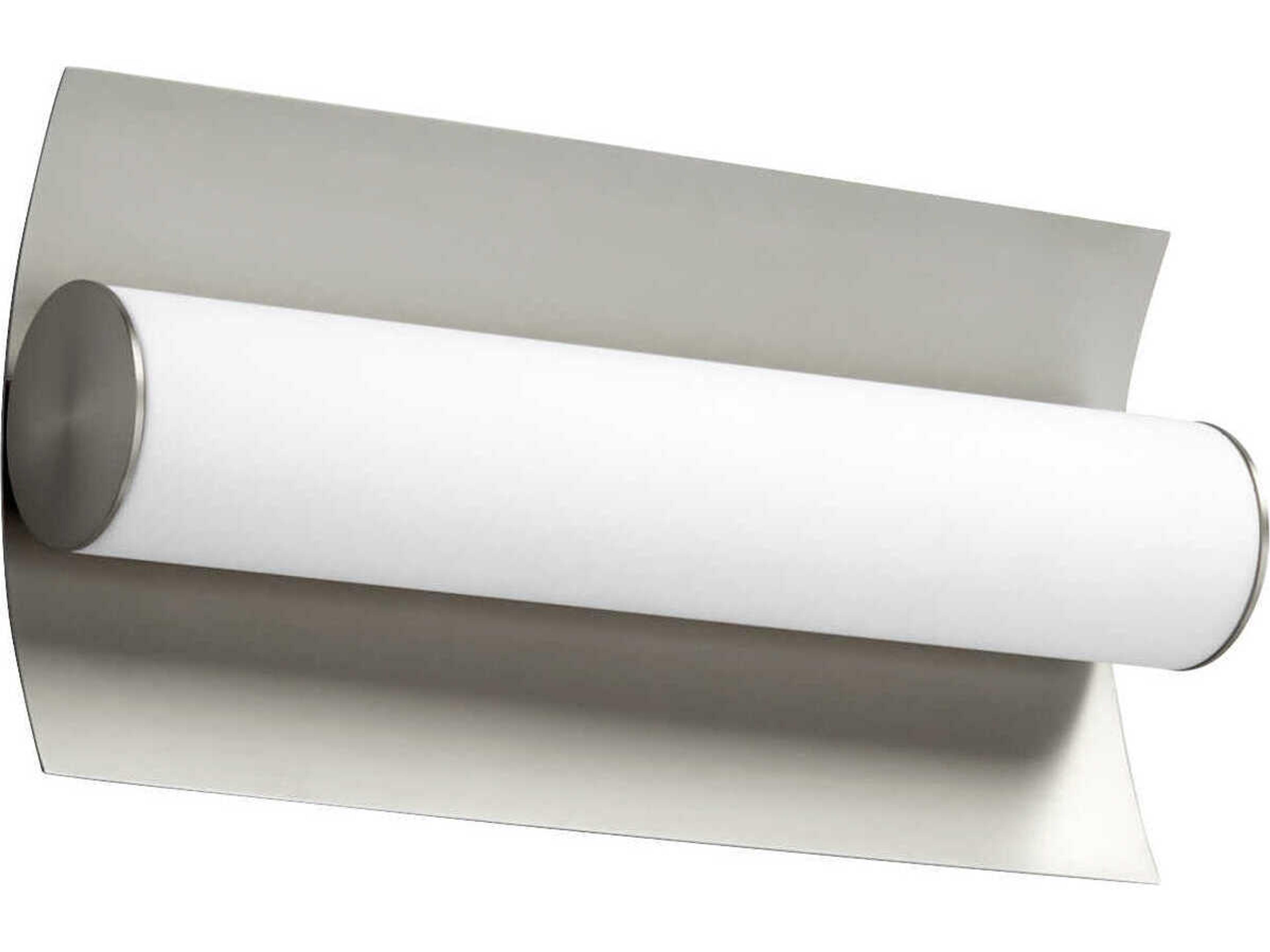 Oxygen by Quorum Wave 1-Light Satin Nickel Wall Sconce