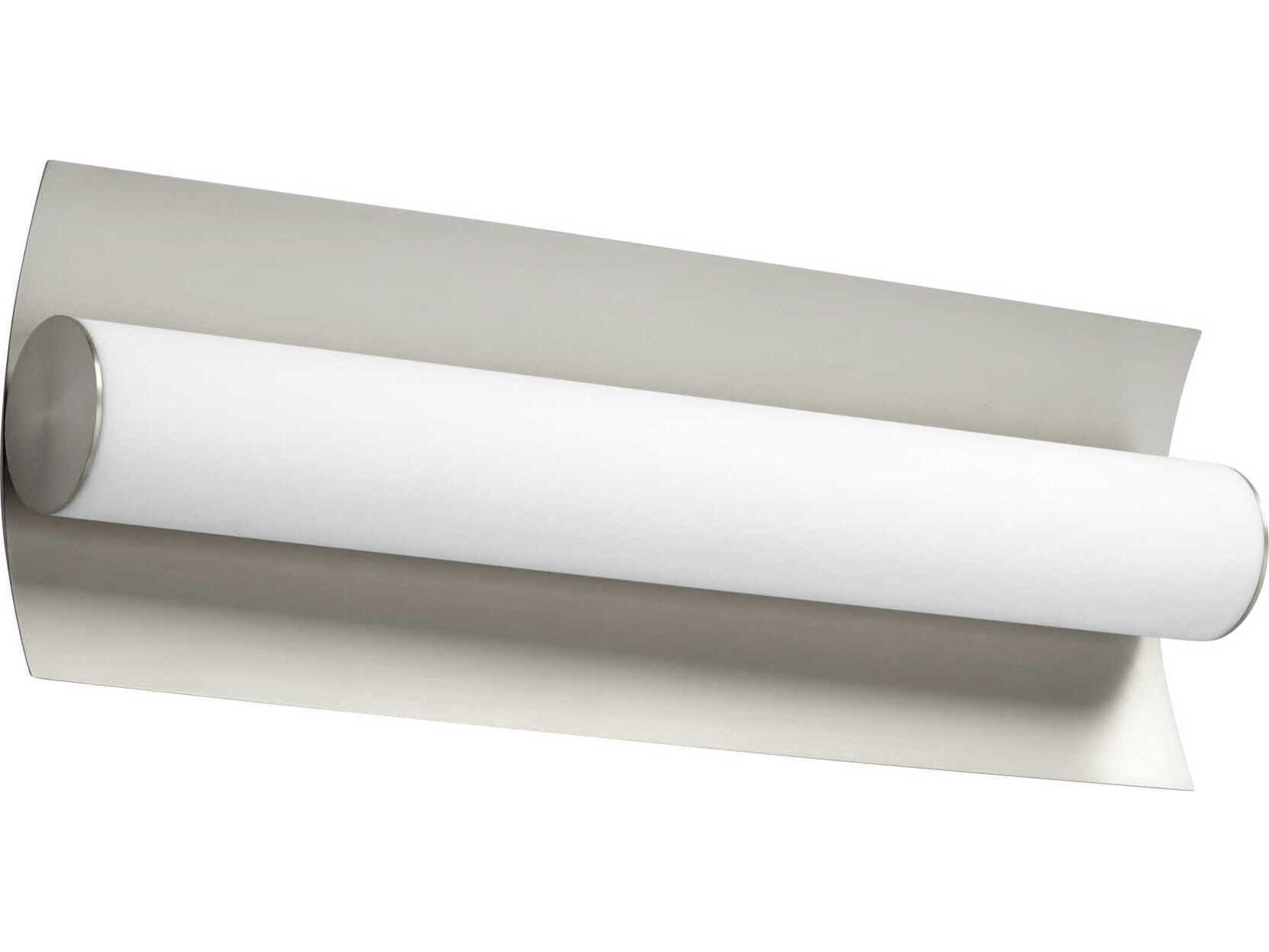 Wave 1-Light Satin Nickel Vanity Light