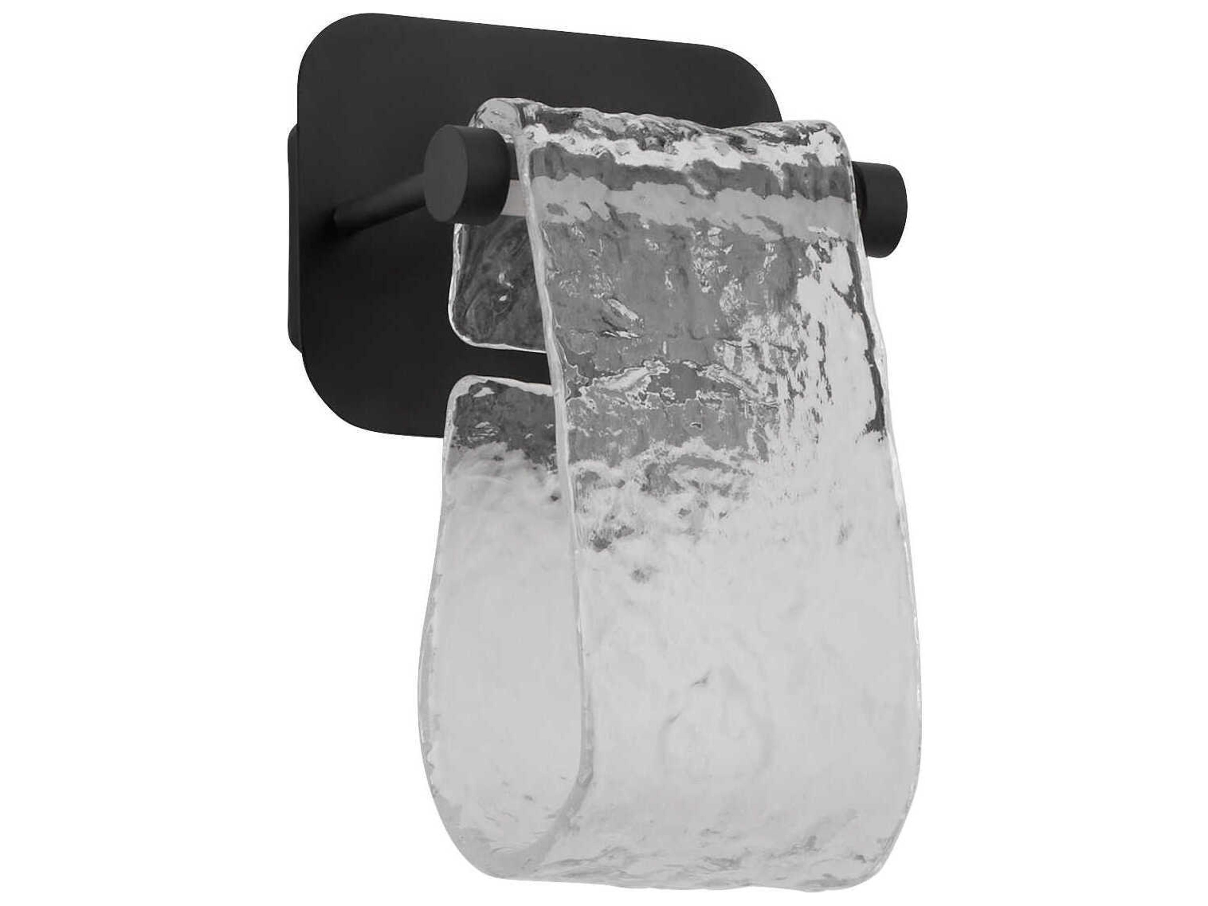 Veer 1-Light Black Wall Sconce