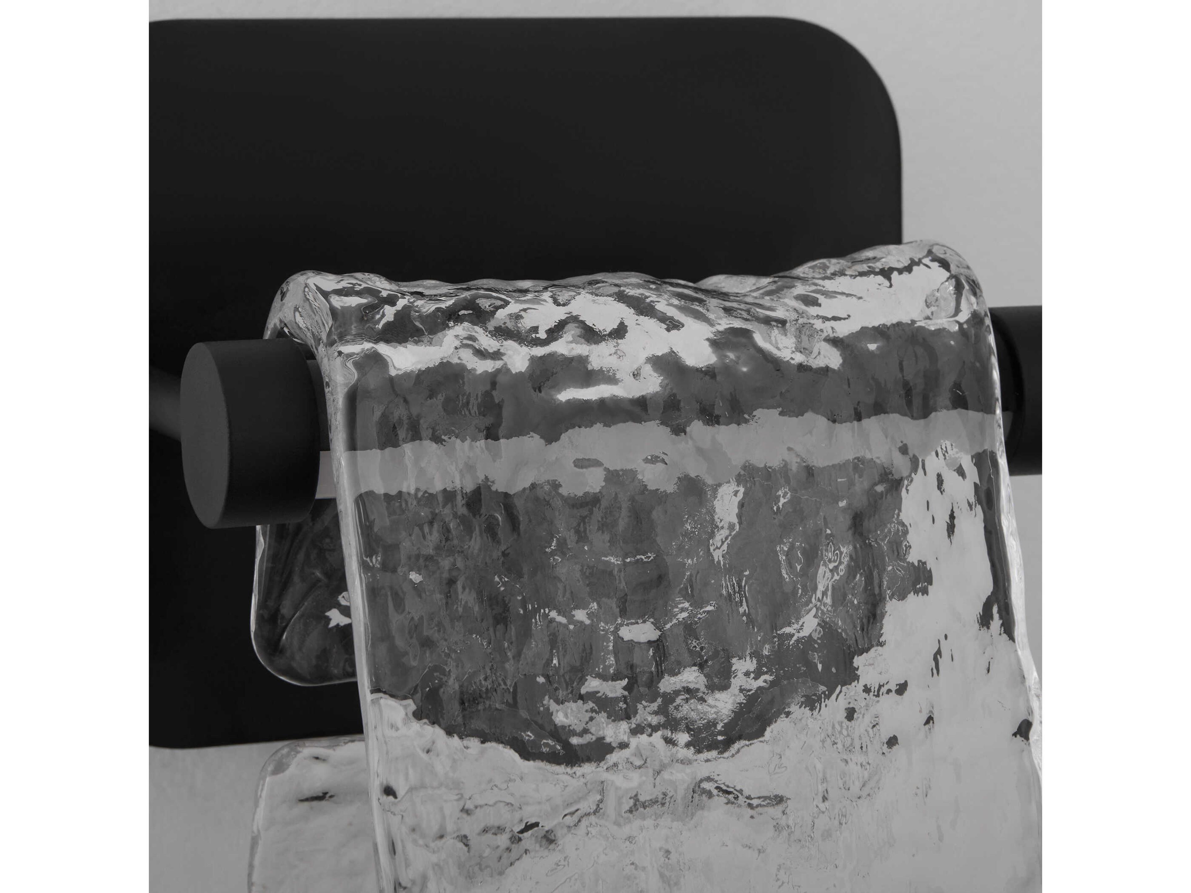 Oxygen by Quorum Veer 1-Light Black Wall Sconce