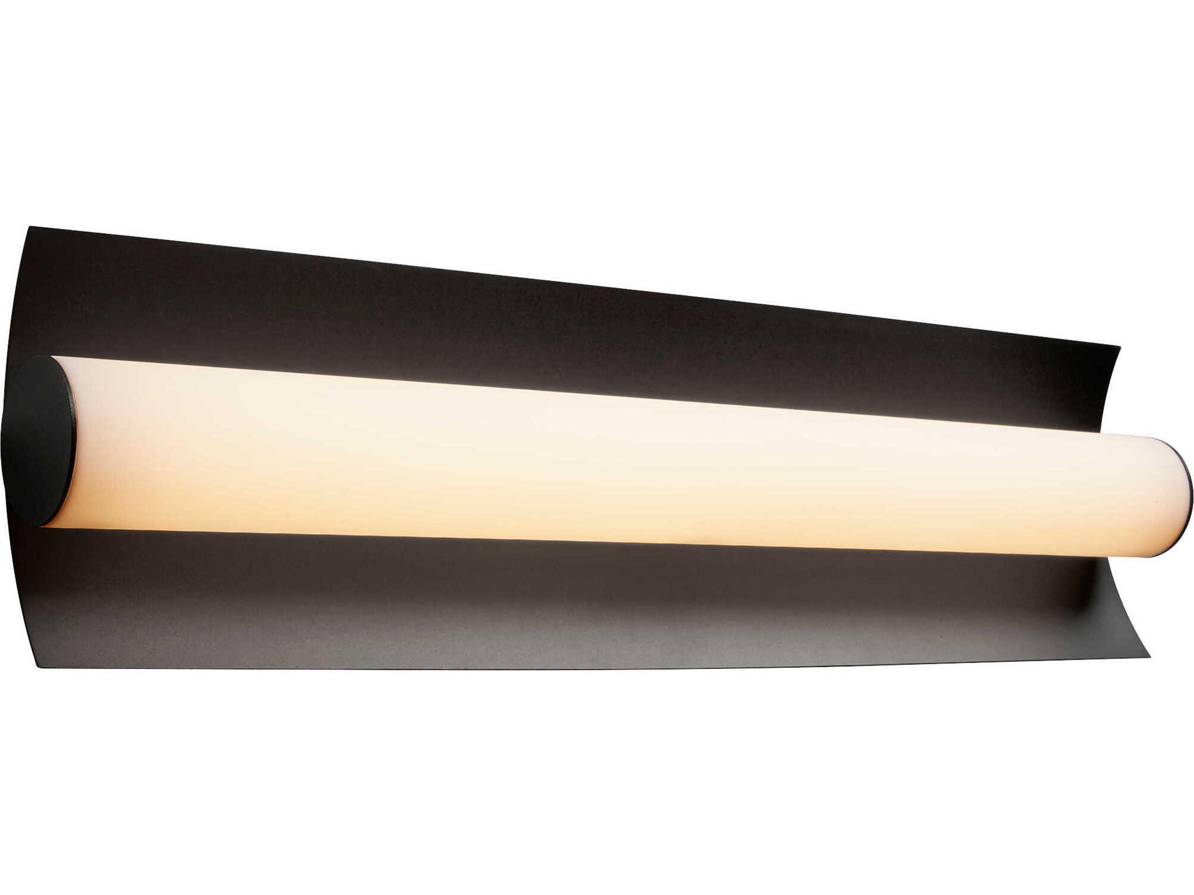 Oxygen by Quorum Wave 2-Light Black Vanity Light