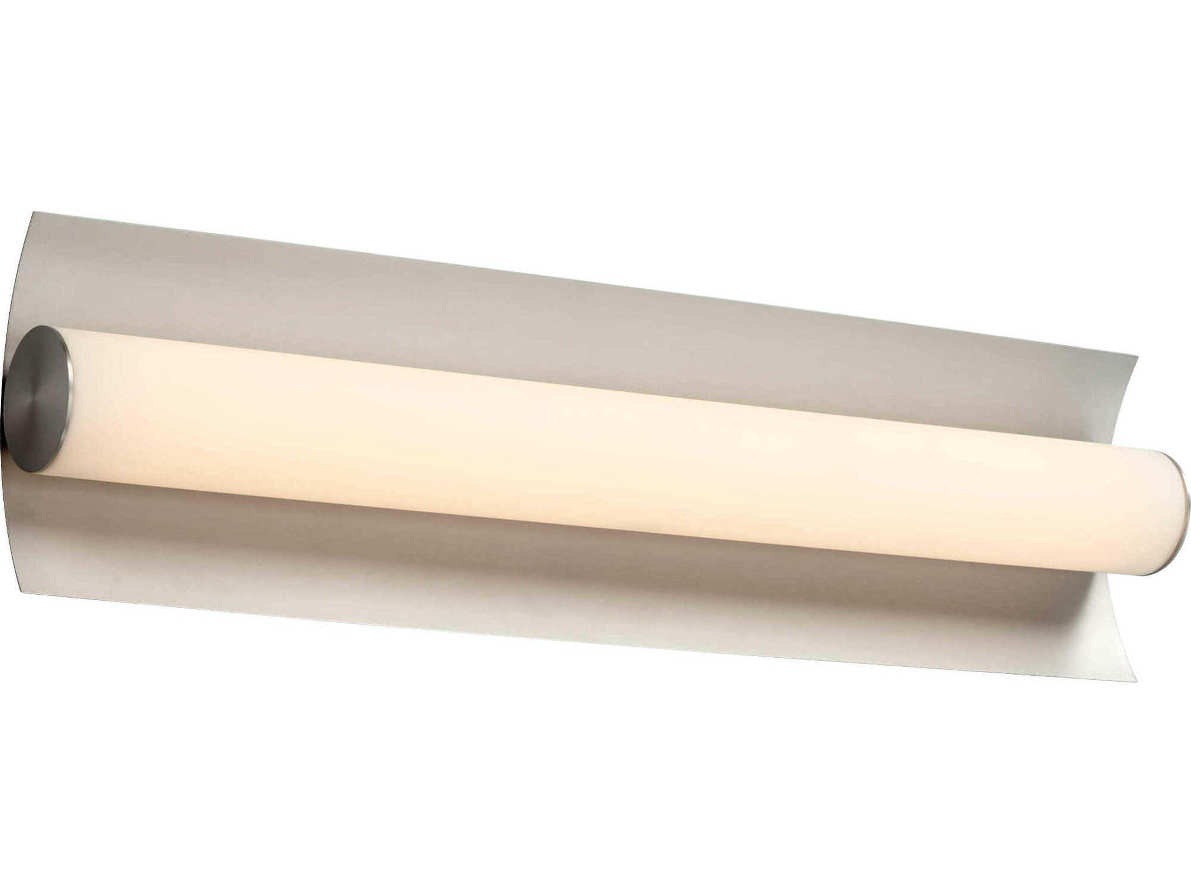 Oxygen by Quorum Wave 2-Light Satin Nickel Vanity Light