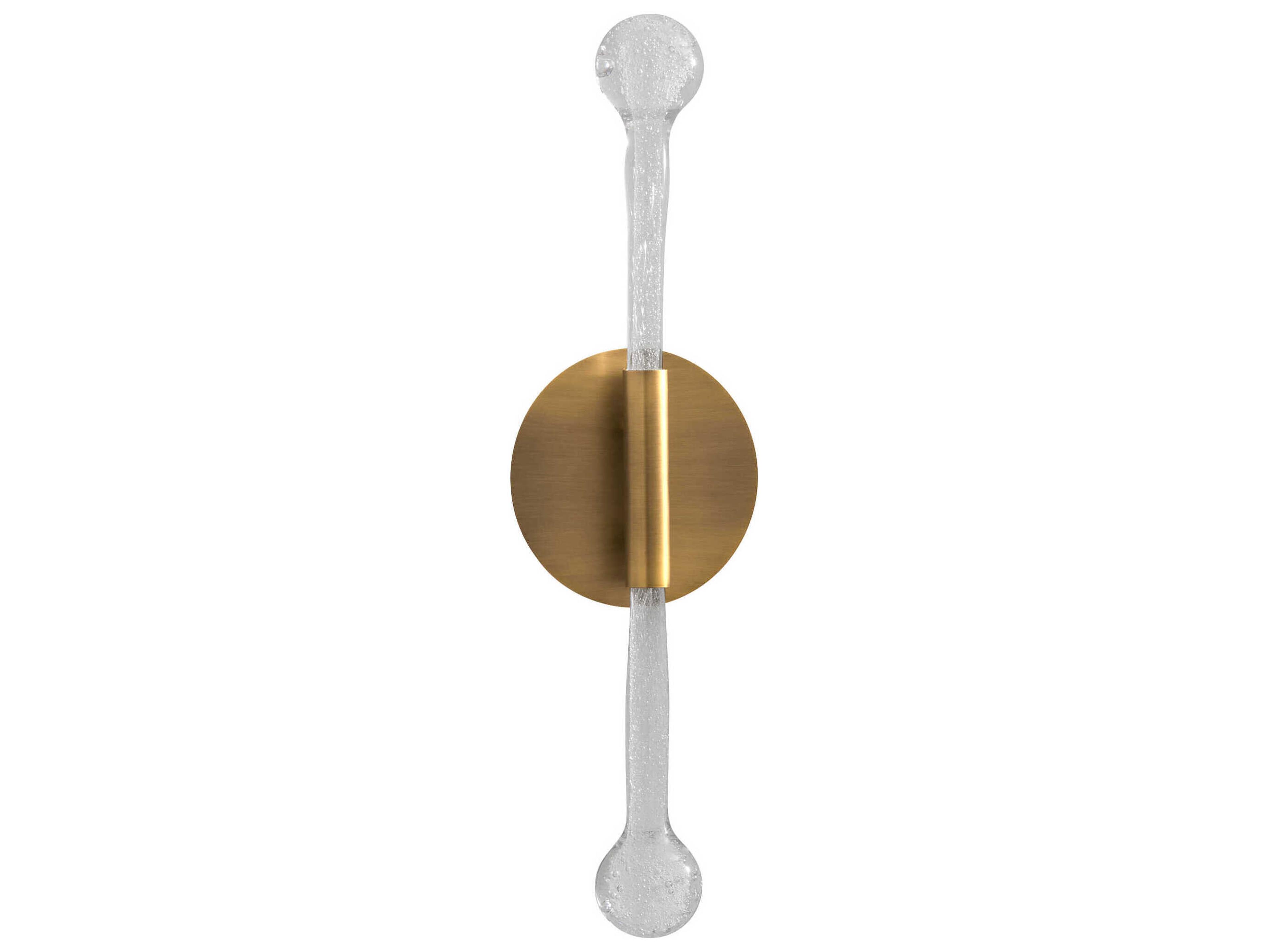 Manhattan 2-Light Brushed Brass Wall Sconce