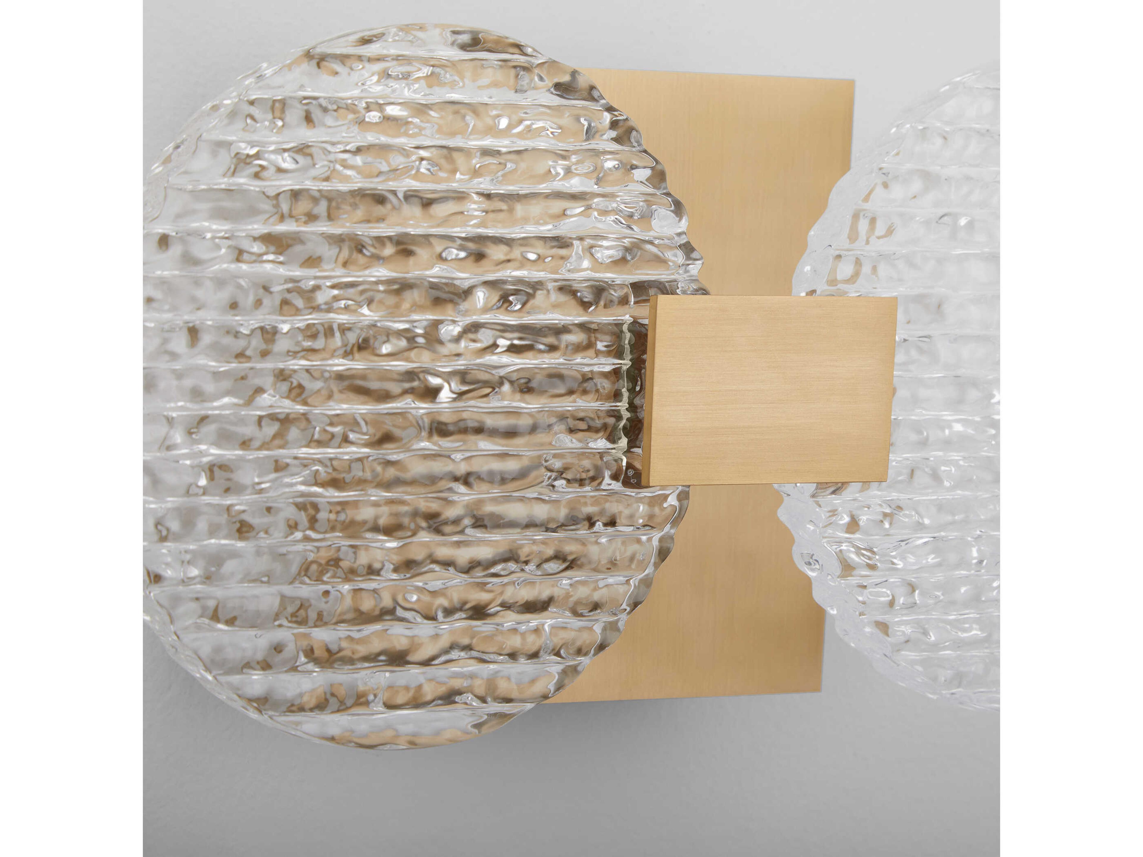 Oxygen by Quorum Axiom 2-Light Aged Brass Wall Sconce