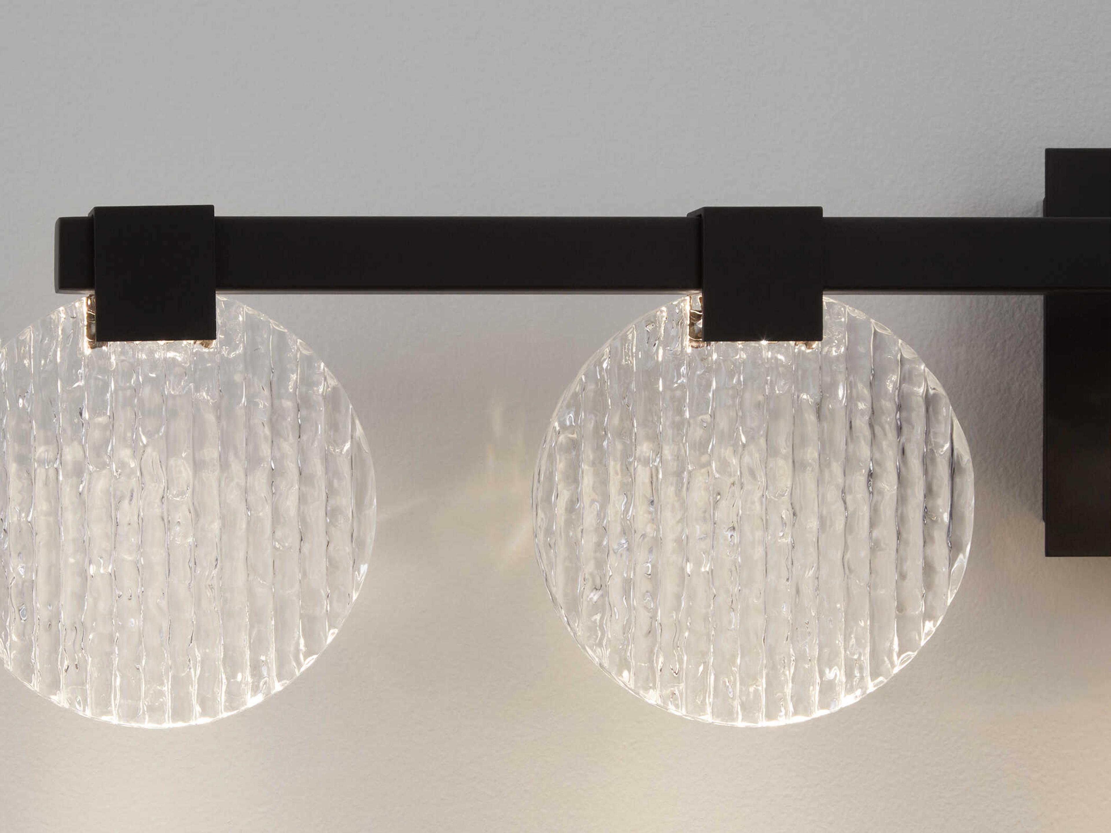 Oxygen by Quorum Axiom 5-Light Black Vanity Light