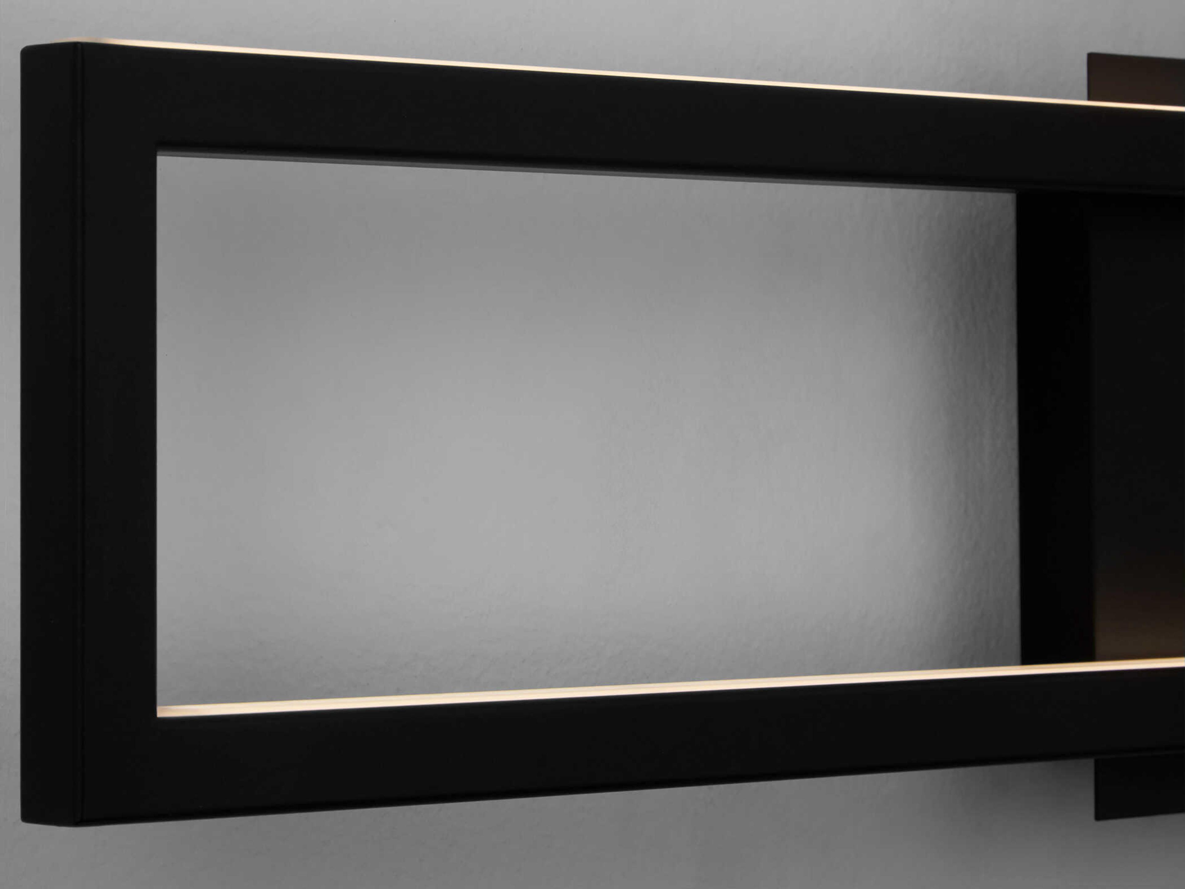 Oxygen by Quorum Xanni 1-Light Black Vanity Light