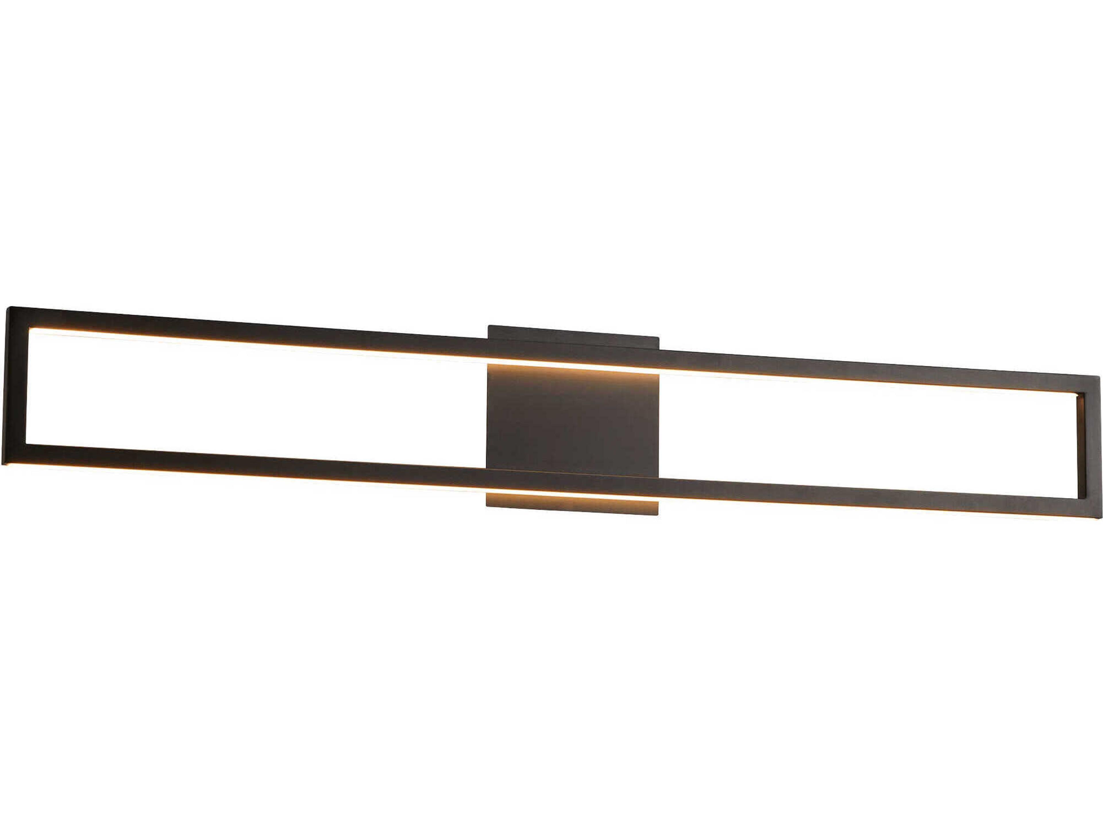 Oxygen by Quorum Xanni 1-Light Black Vanity Light