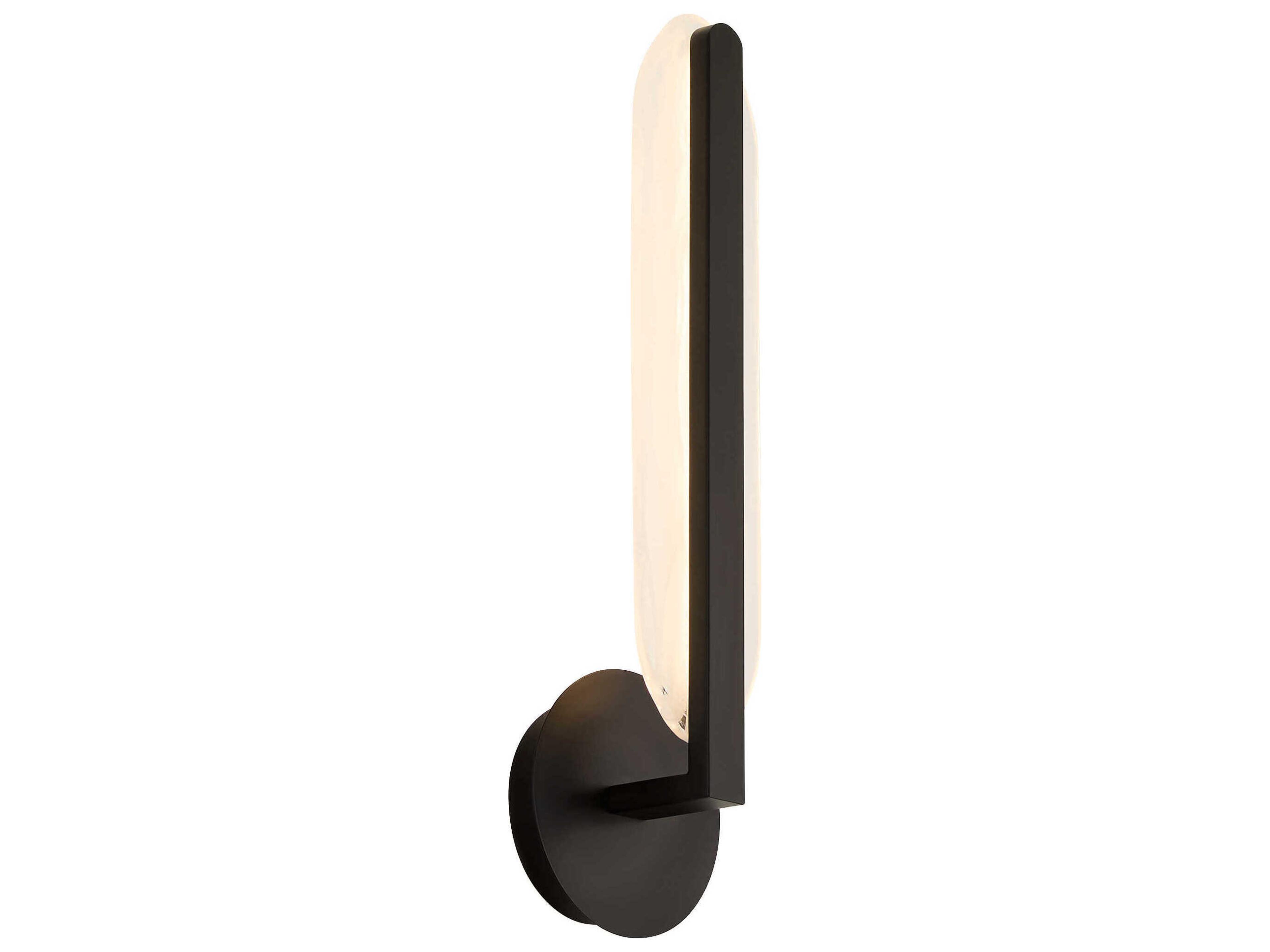 Oxygen by Quorum Avian 1-Light Black Wall Sconce