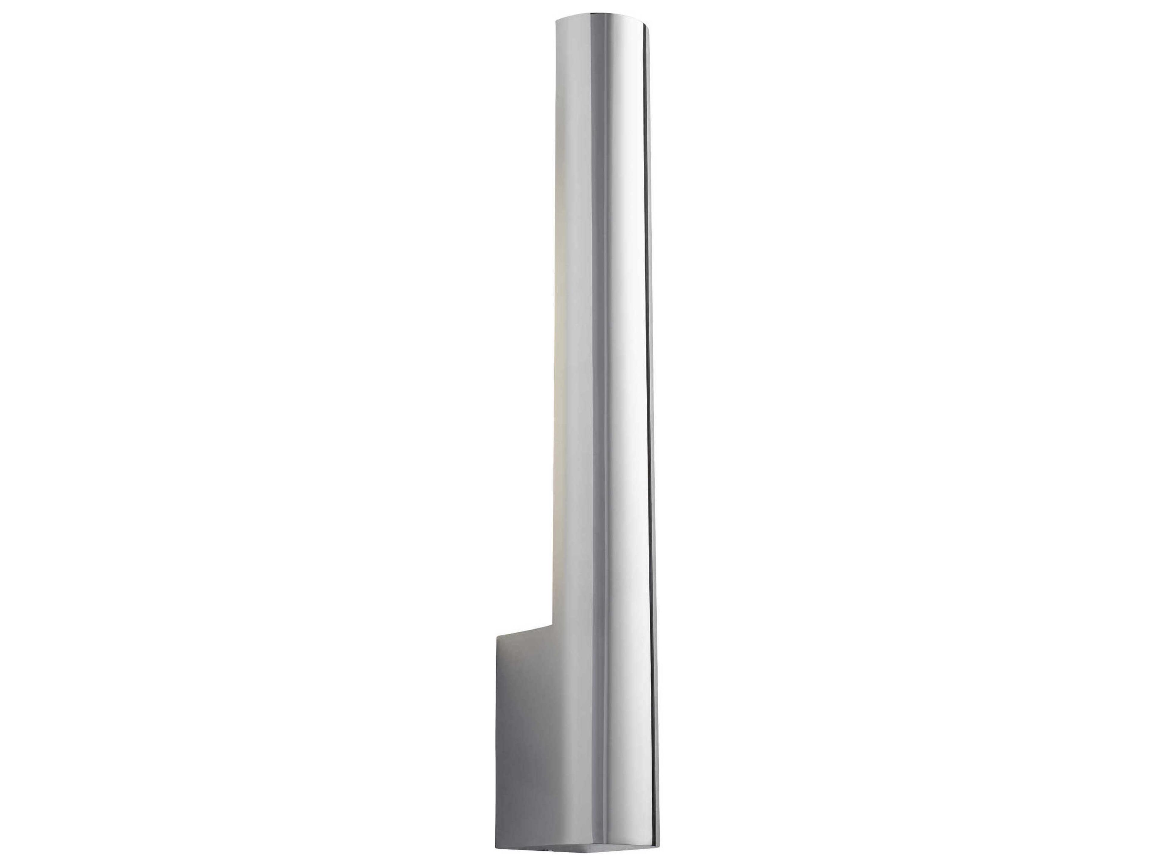 Oxygen by Quorum Mies 1-Light Polished Chrome Wall Sconce