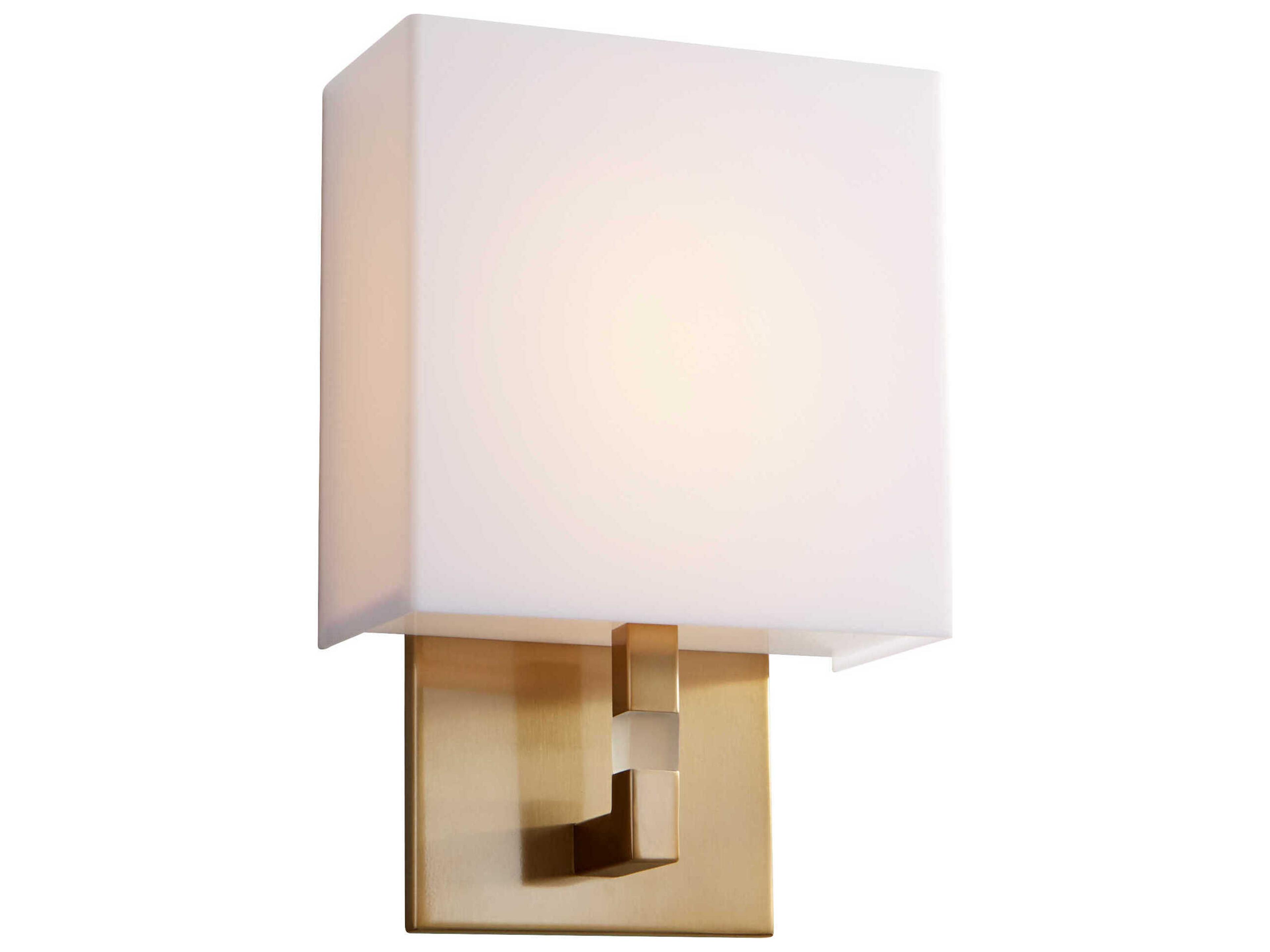 Oxygen by Quorum Chameleon 1-Light Aged Brass Wall Sconce