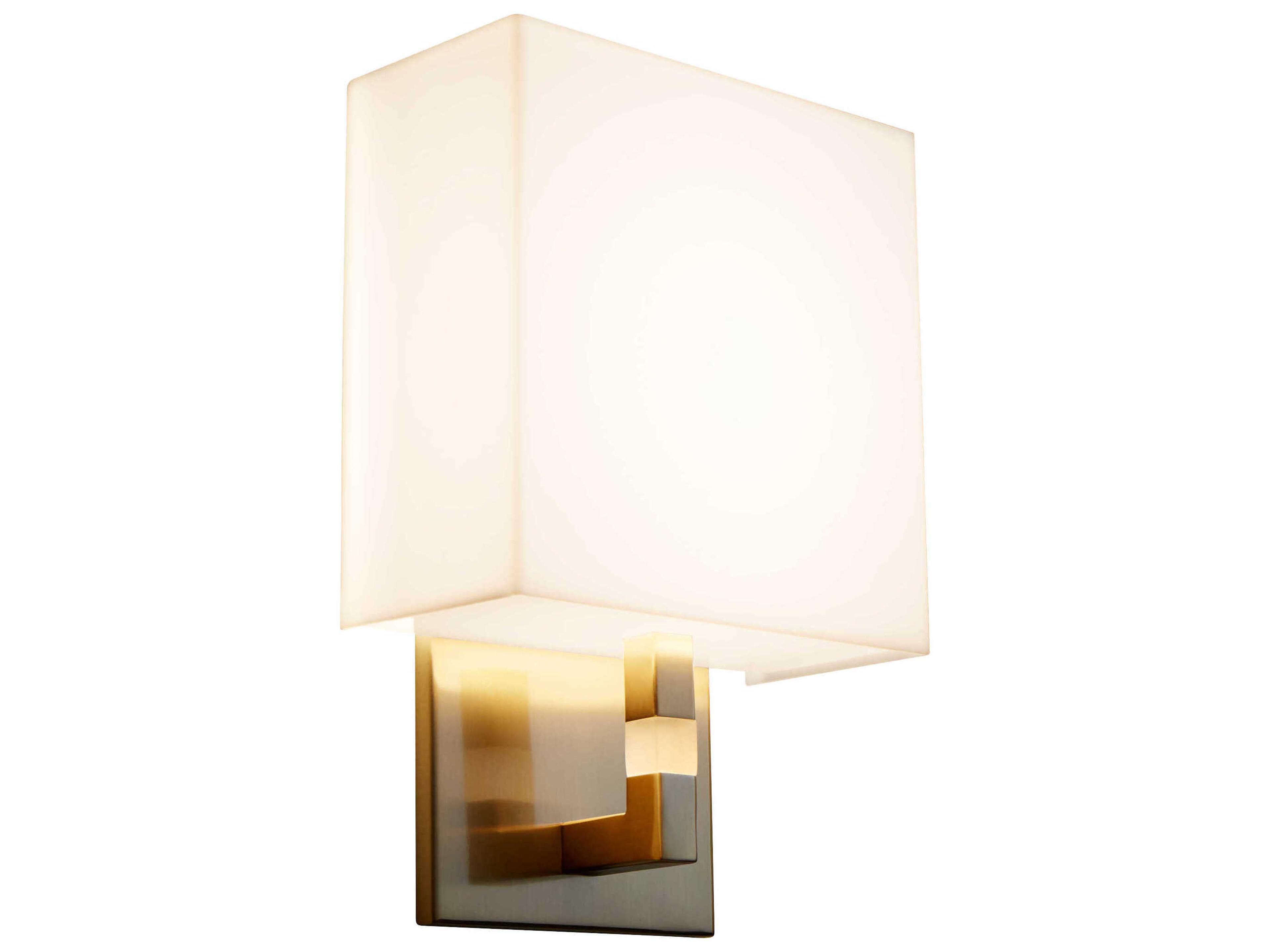 Oxygen by Quorum Chameleon 1-Light Aged Brass Wall Sconce
