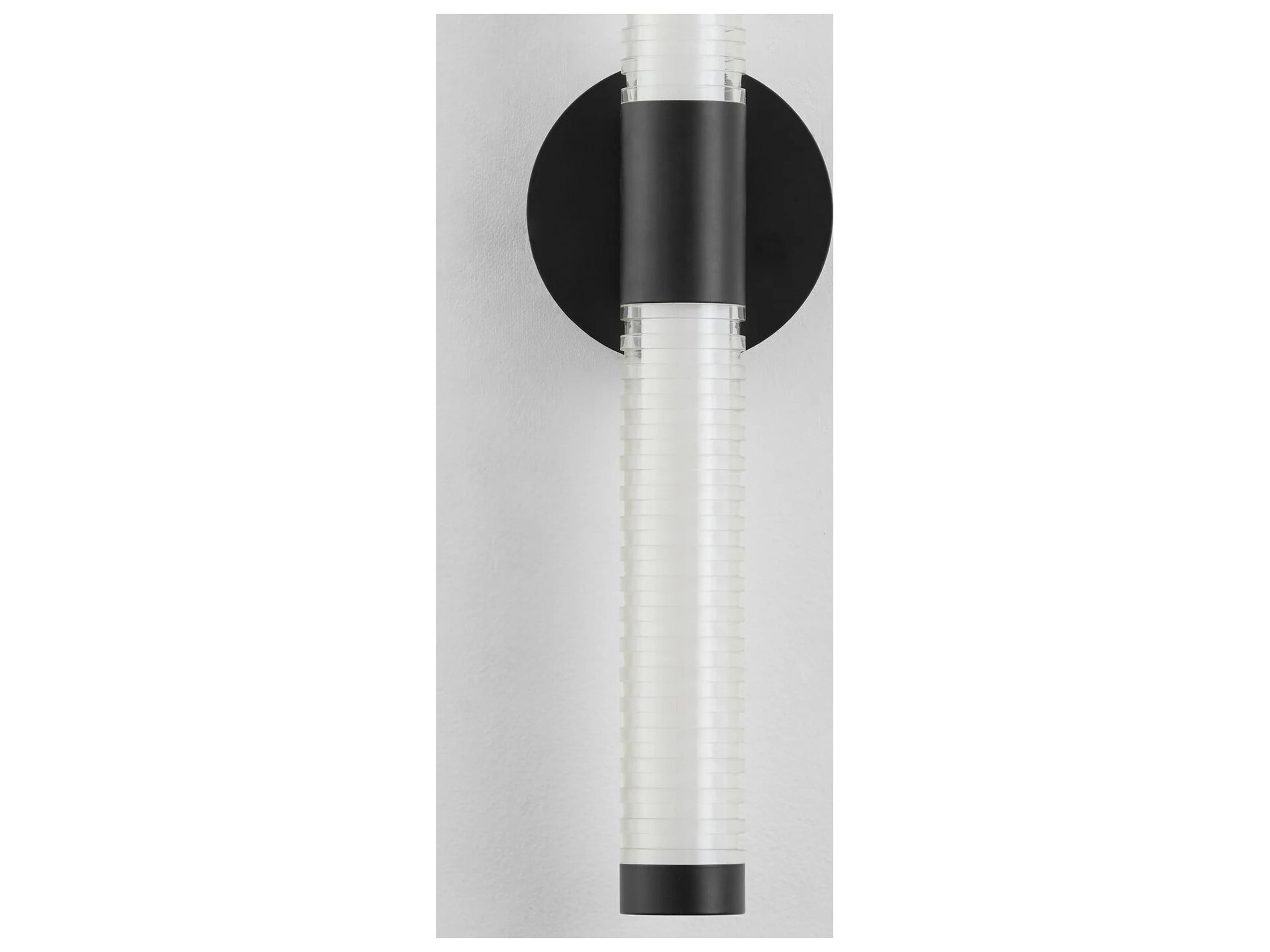 Oxygen by Quorum Vaden 2-Light Black Wall Sconce