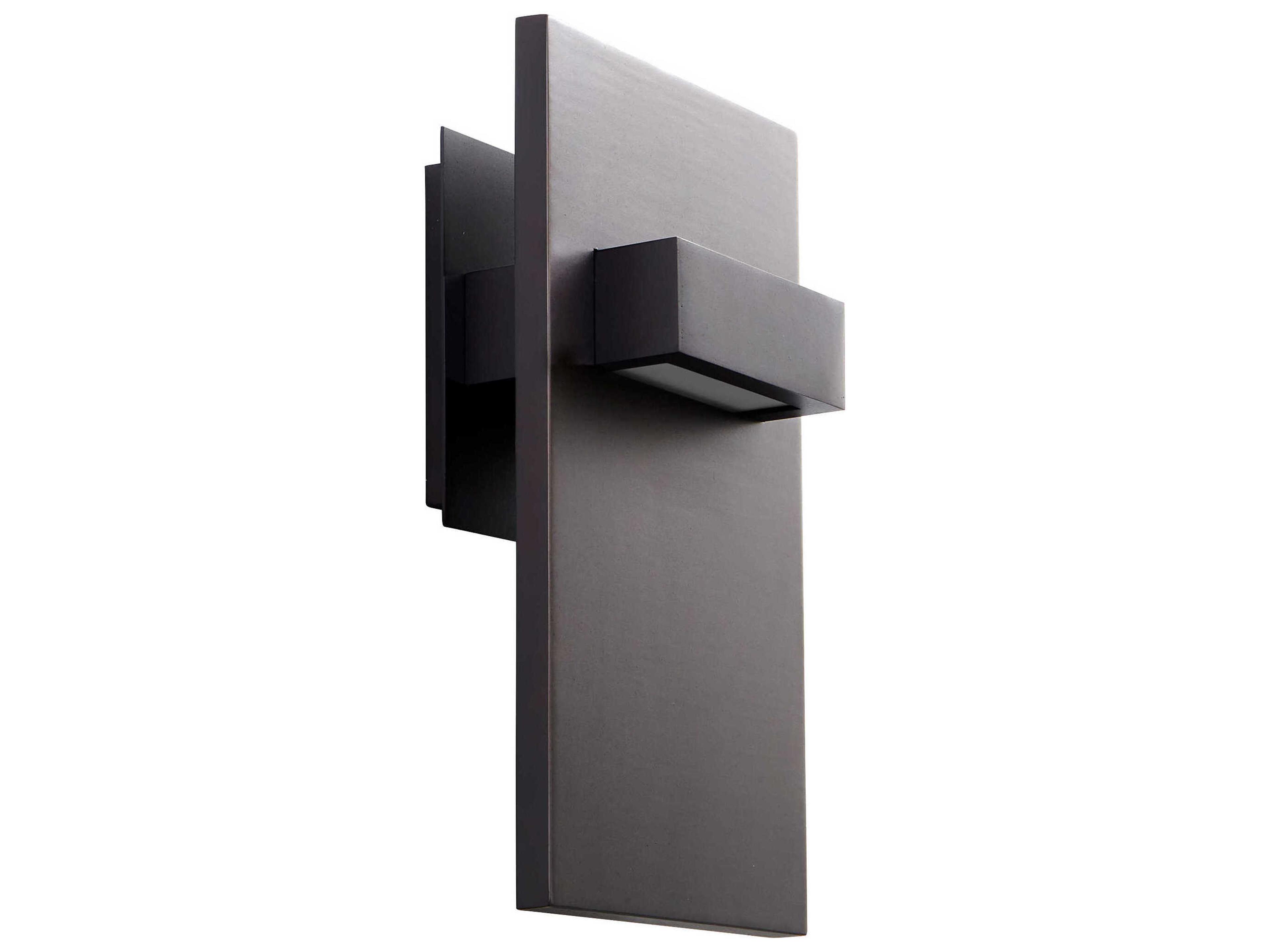 Oxygen by Quorum Vela 2-Light Oiled Bronze Wall Sconce