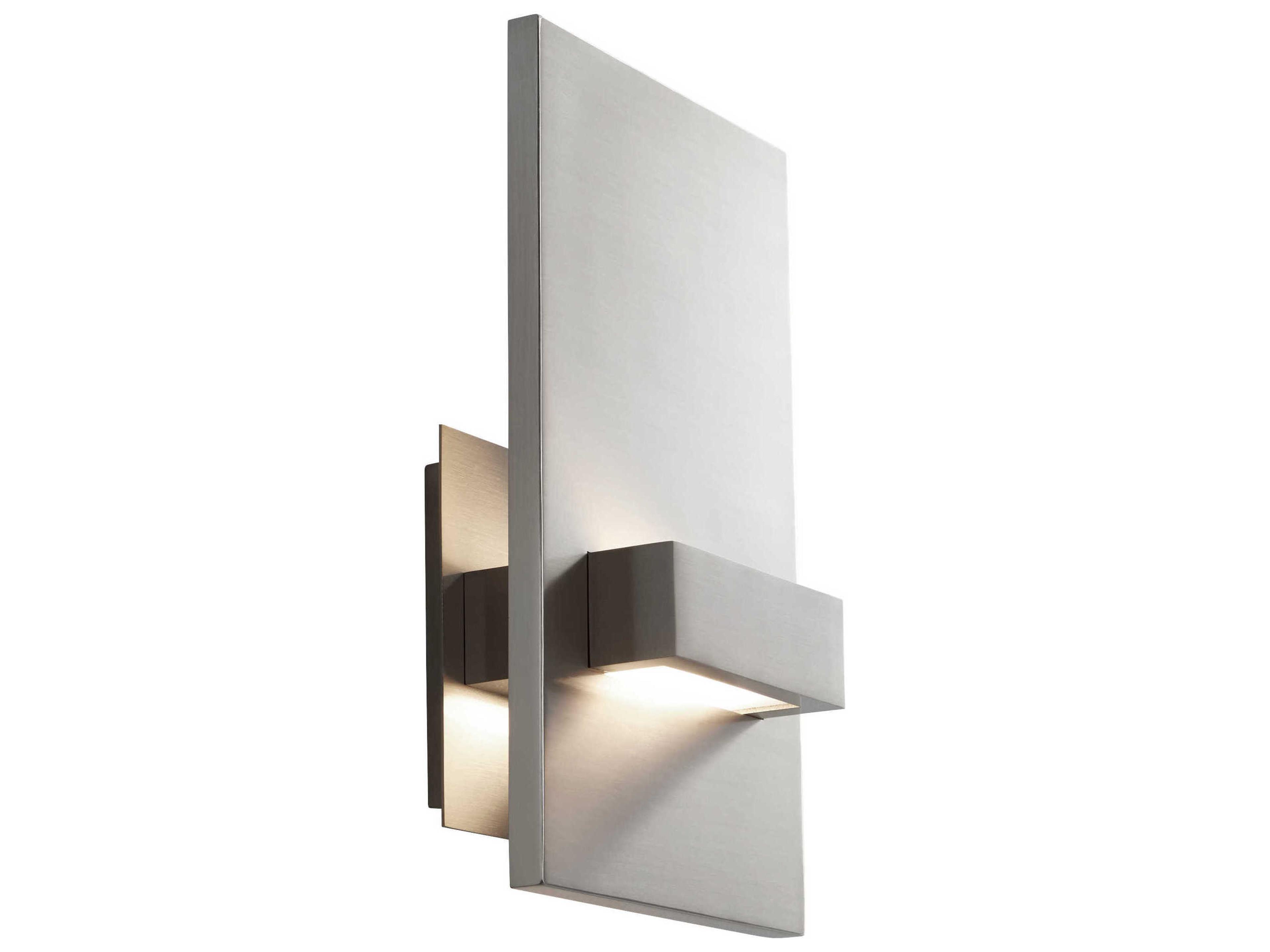 Oxygen by Quorum Vela 2-Light Satin Nickel Wall Sconce
