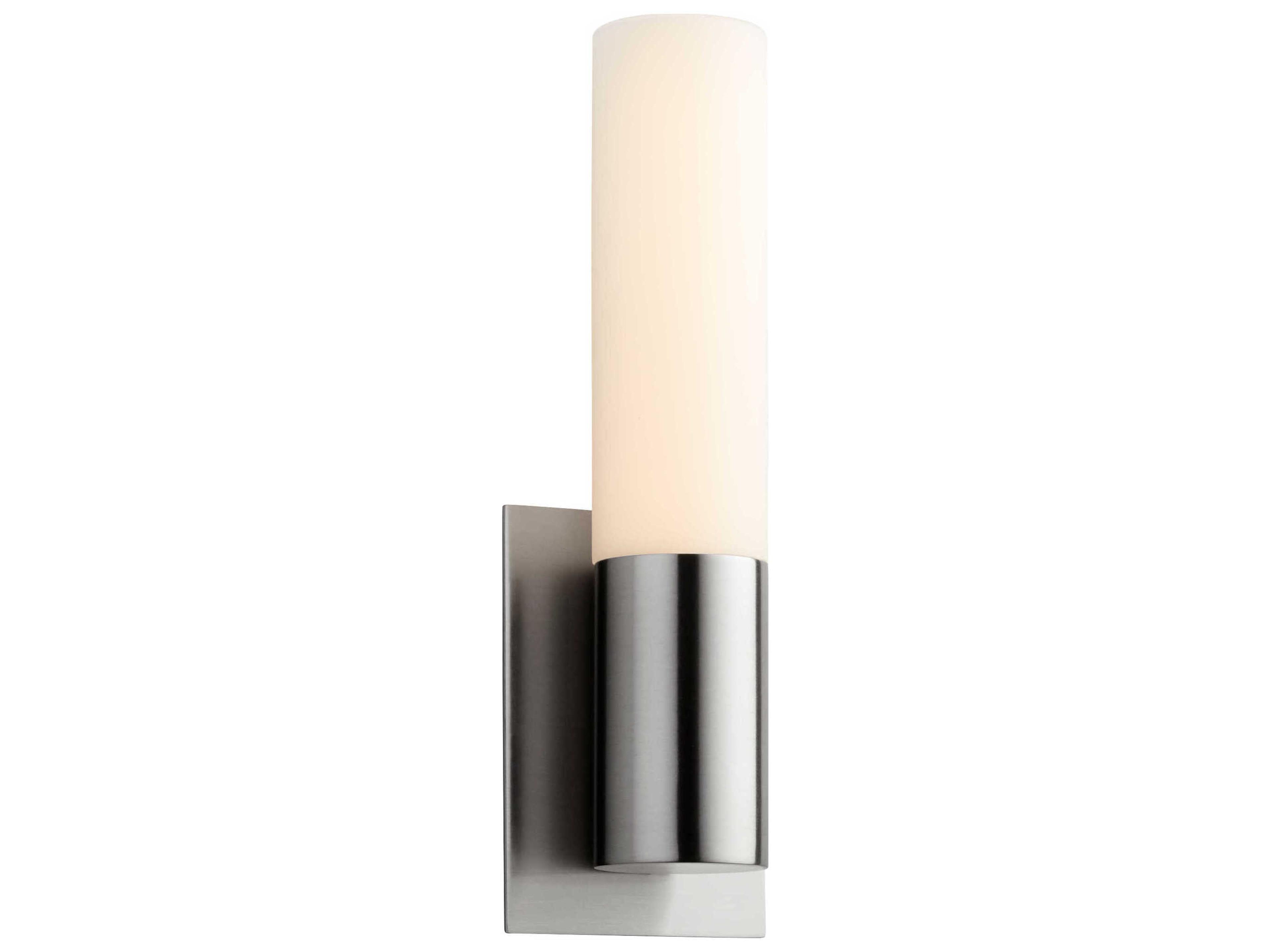 Oxygen by Quorum Magneta 1-Light Satin Nickel Wall Sconce