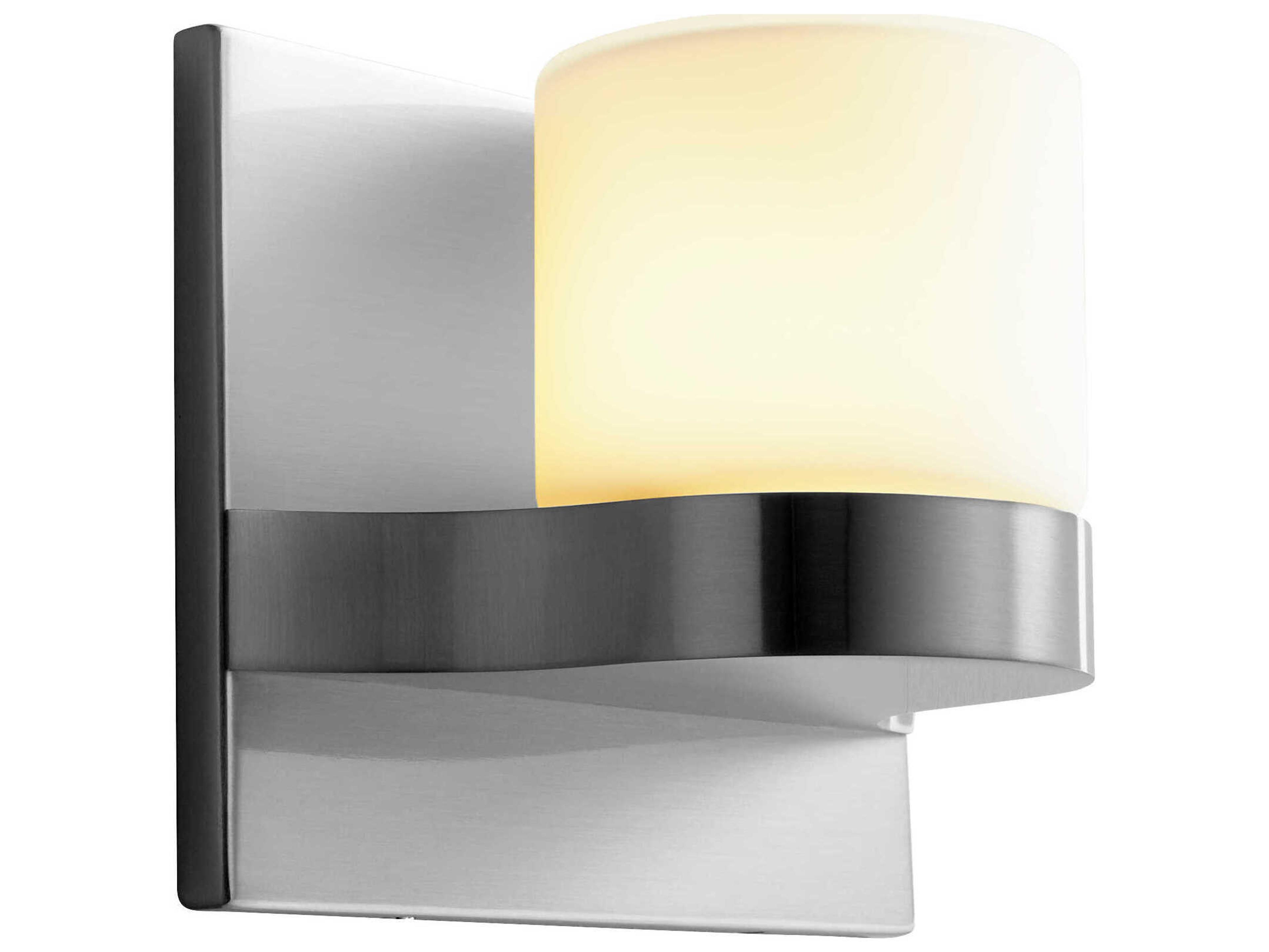 Oxygen by Quorum Olio 1-Light Satin Nickel Wall Sconce