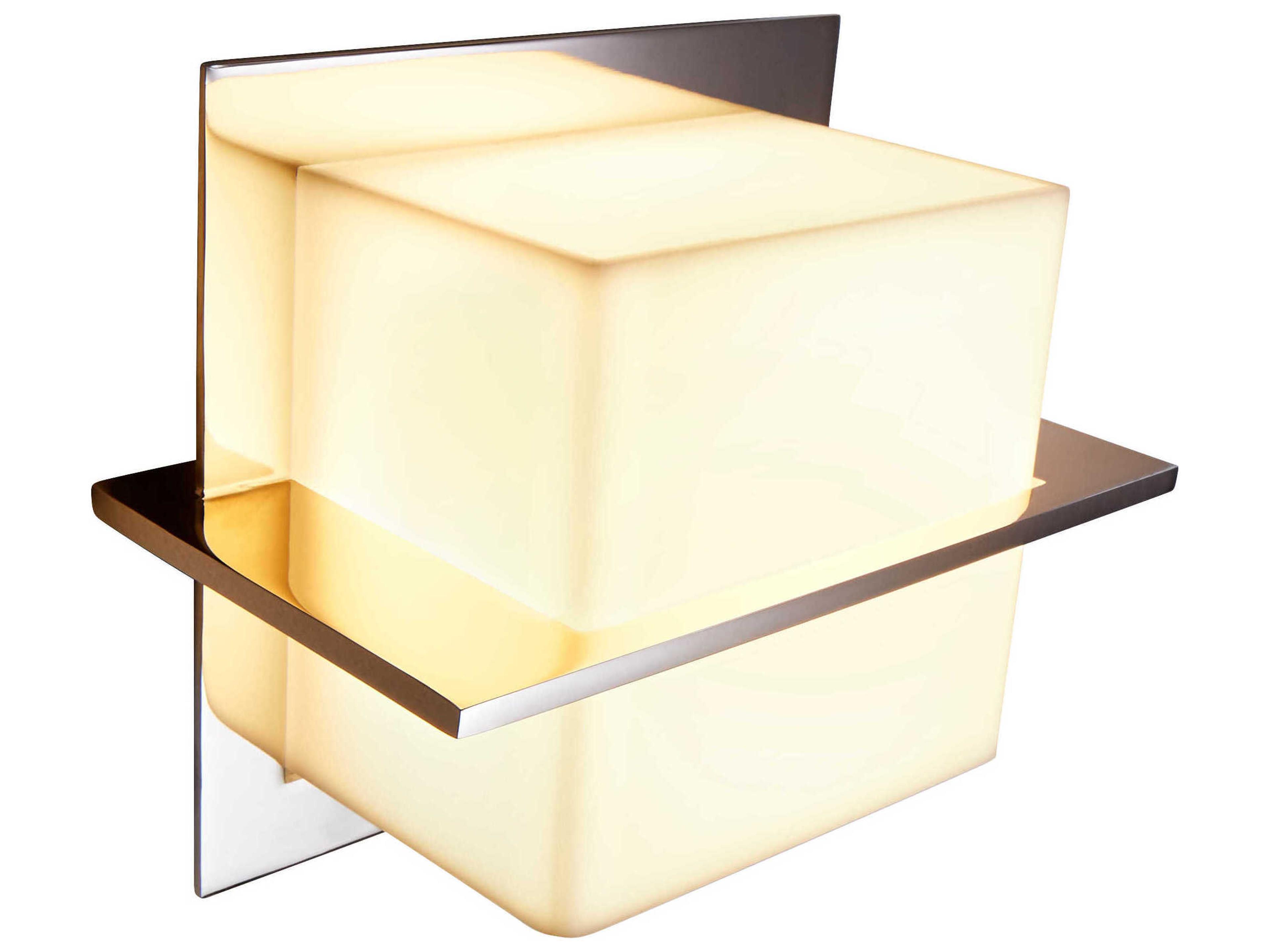 Oxygen by Quorum Metrix 1-Light Polished Nickel Wall Sconce