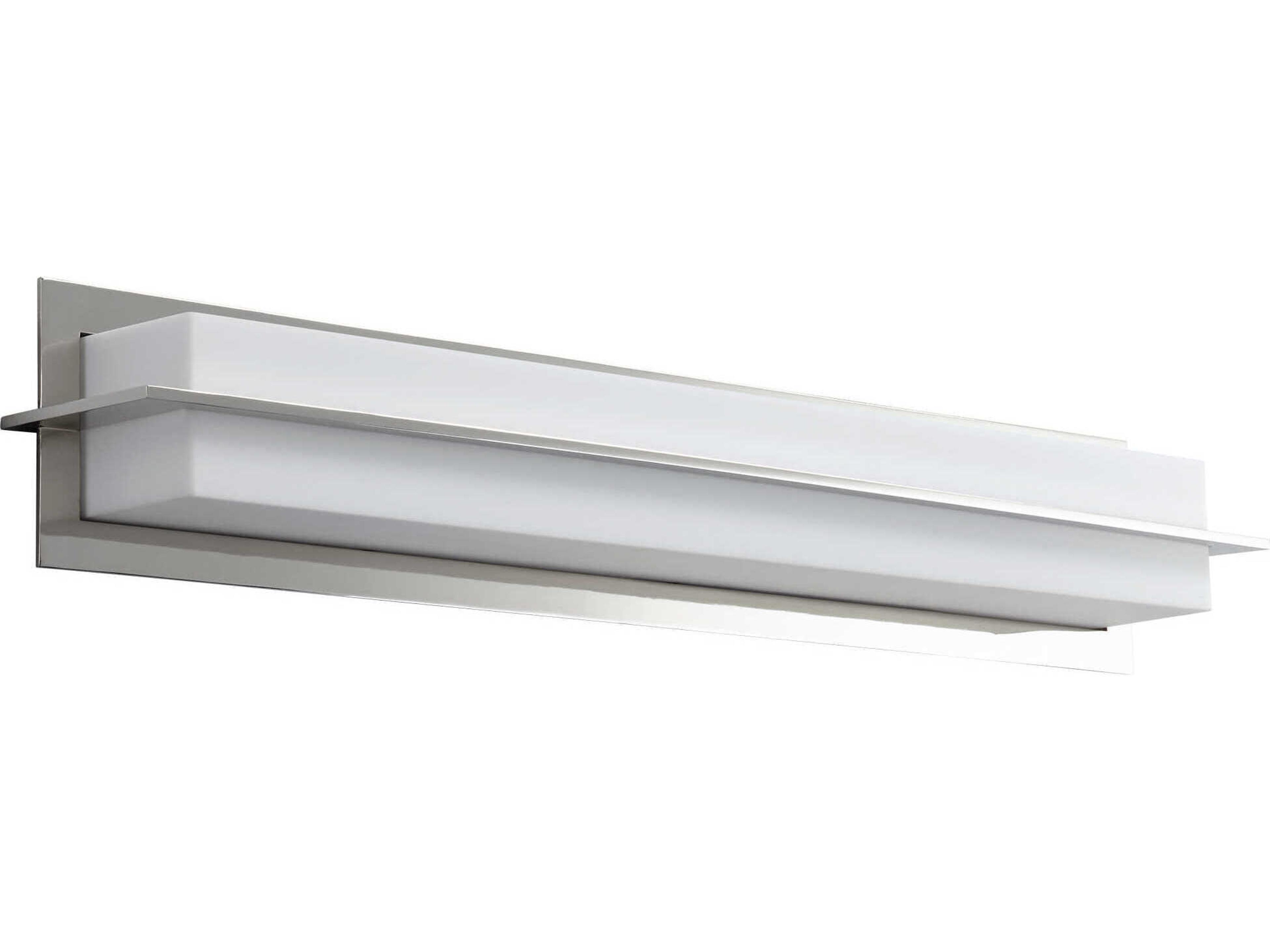 Metrix 1-Light Polished Nickel Vanity Light