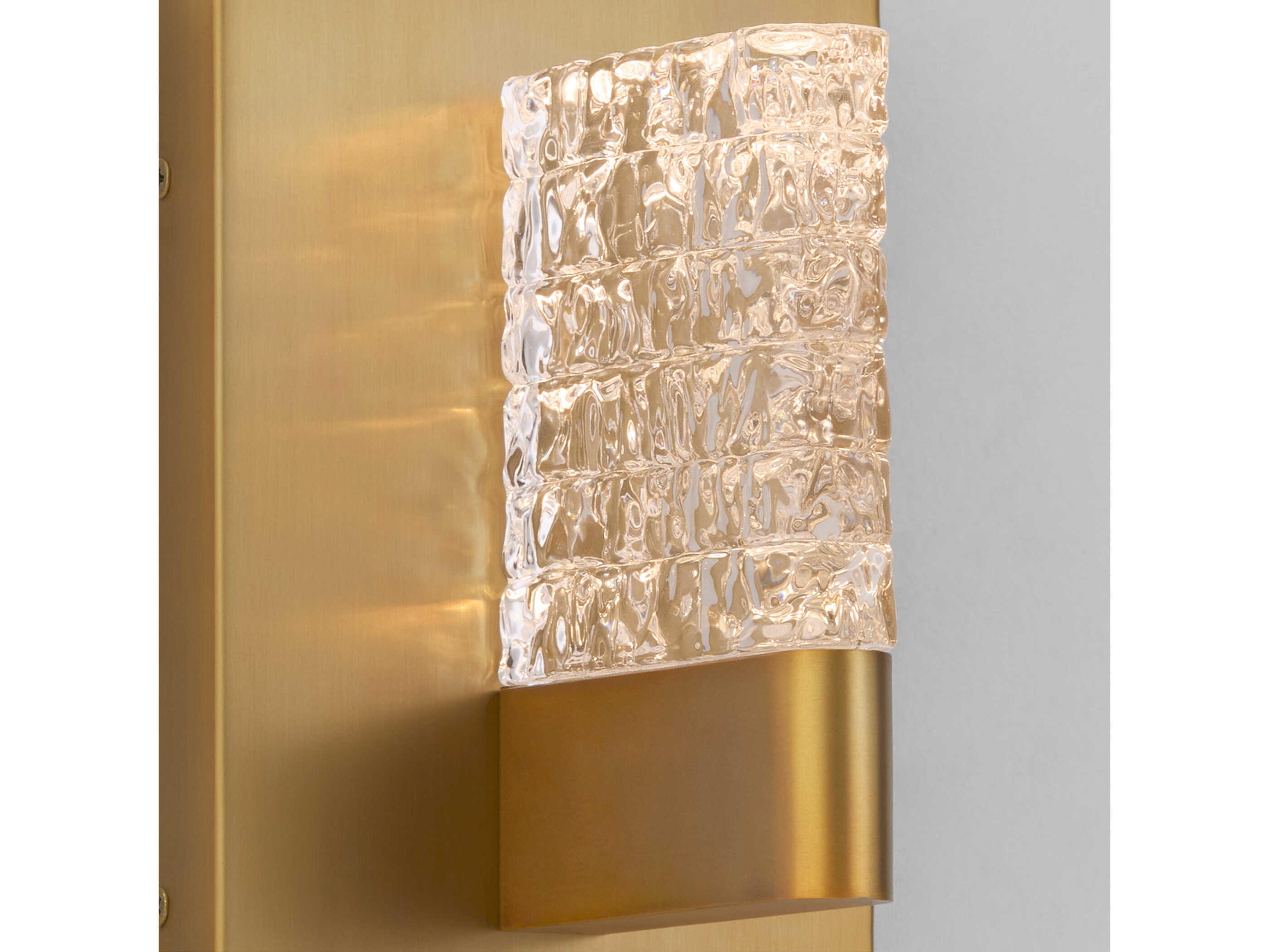 Oxygen by Quorum Gamma 1-Light Brushed Brass Wall Sconce
