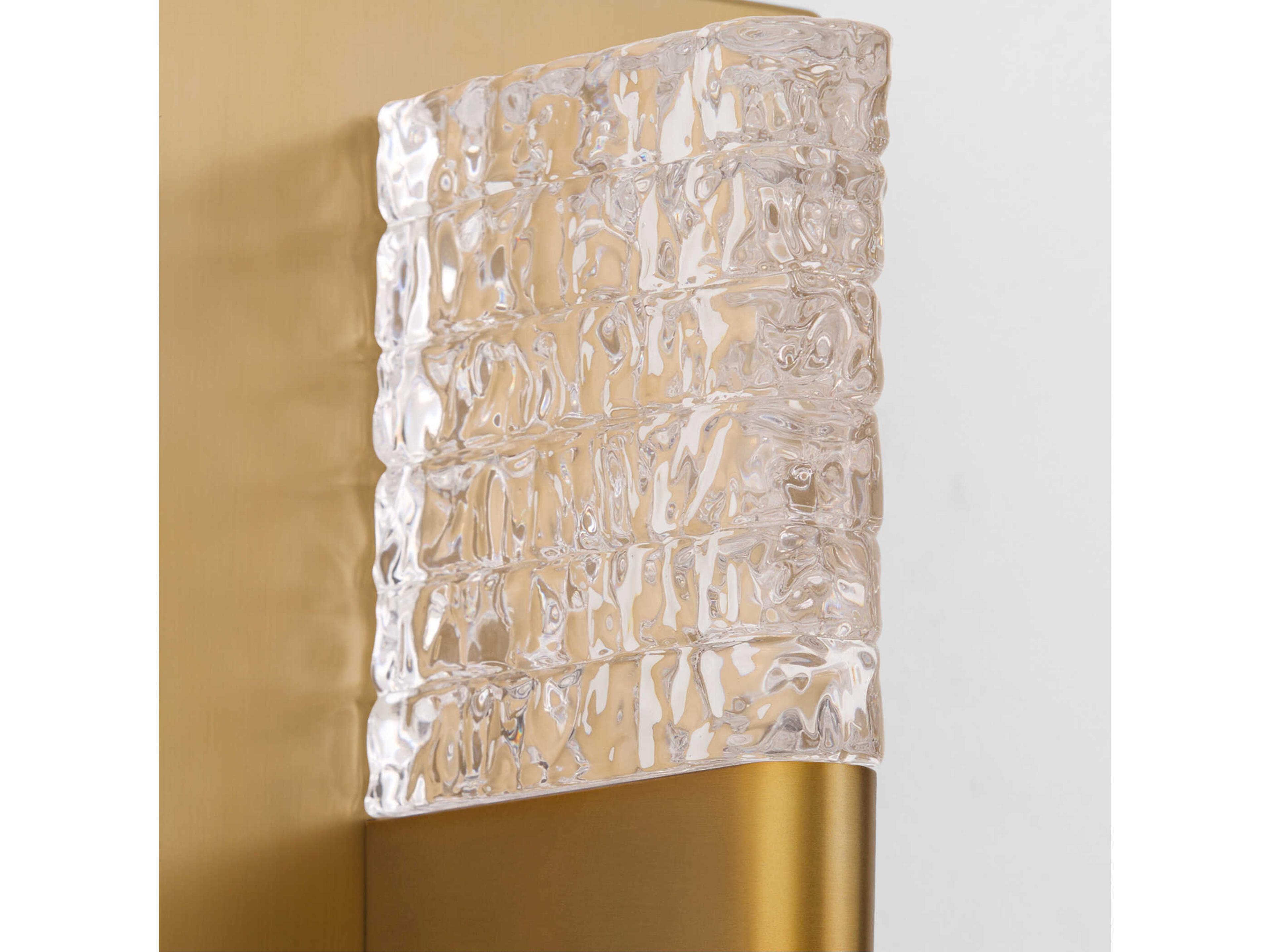 Oxygen by Quorum Gamma 1-Light Brushed Brass Wall Sconce